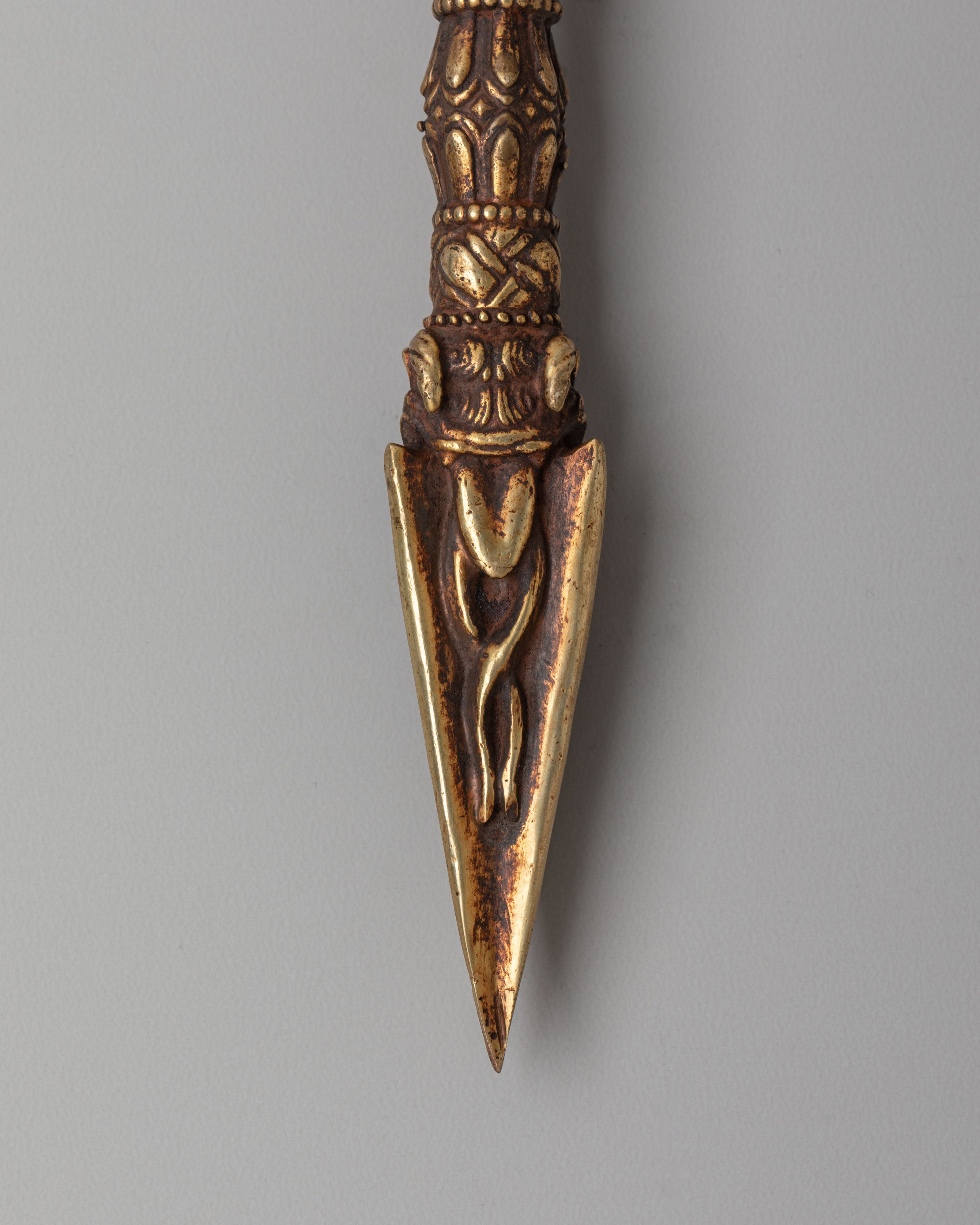 Sacred Buddhist Ritual Dagger | Phurba for Spiritual Practices