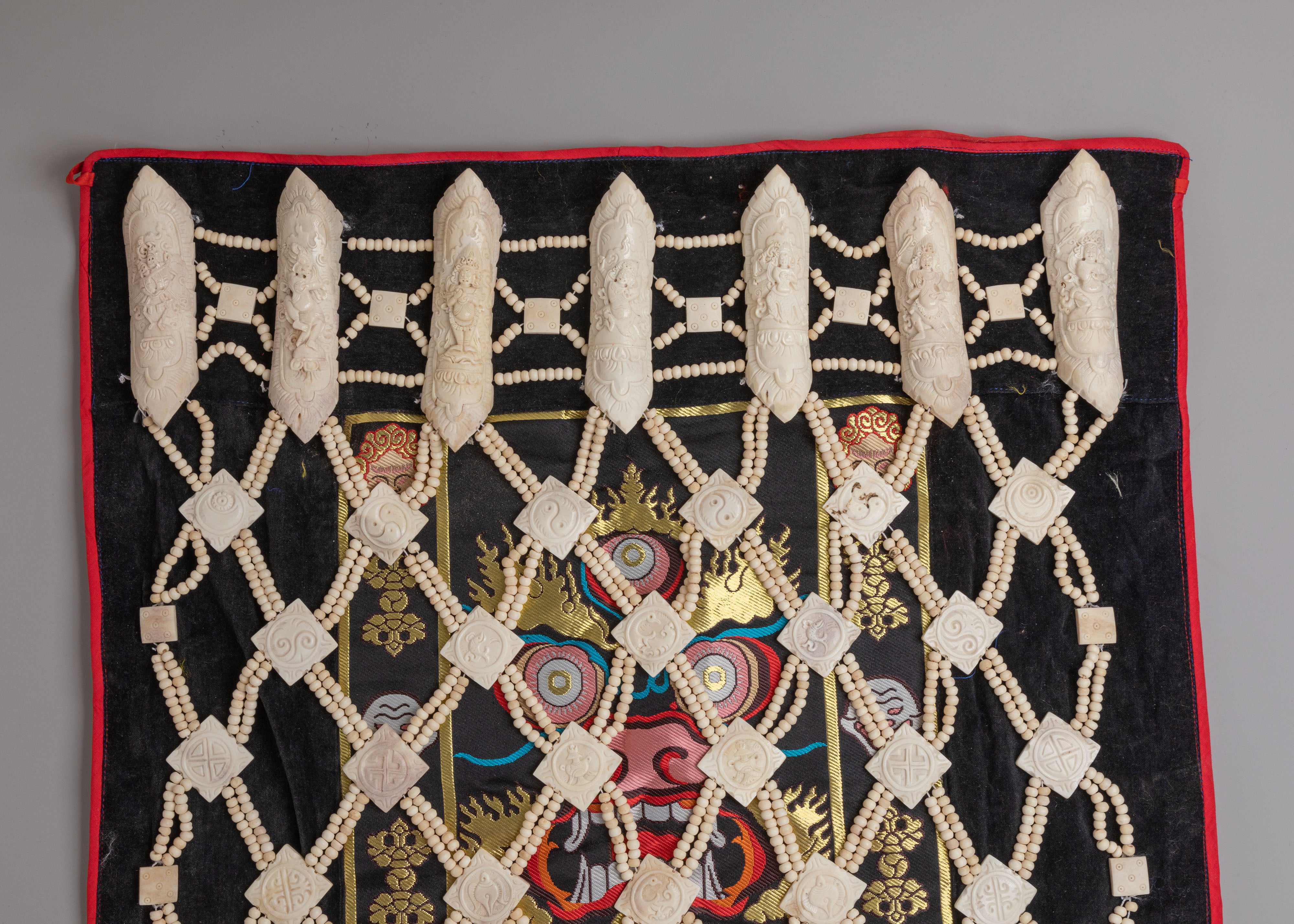 Handcrafted Ritual Guru Fabric | Five Dhyani Buddha Ceremonial Attire