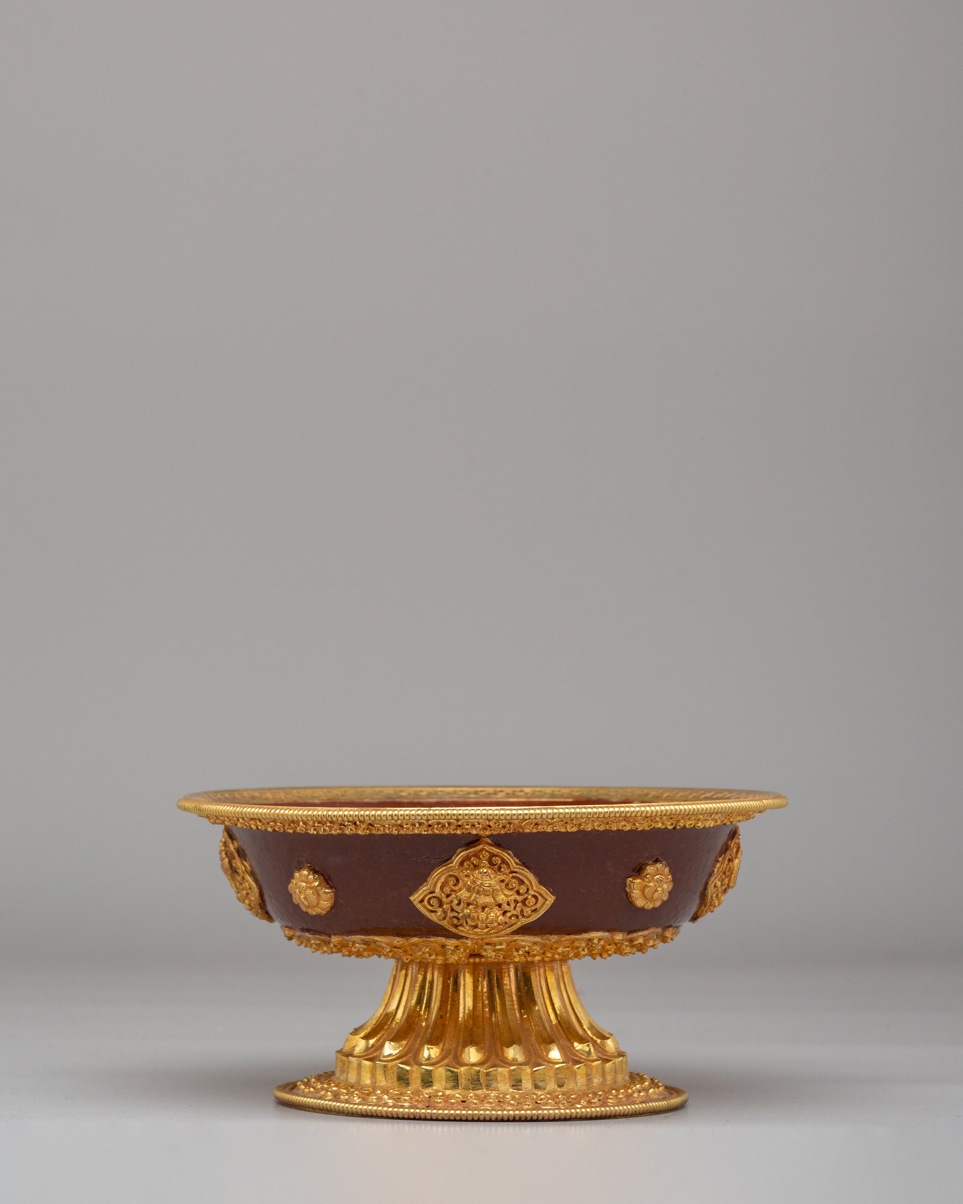 Buddhist Serkyem Offering Set for Rituals | Tibetan Ceremonial Vessel