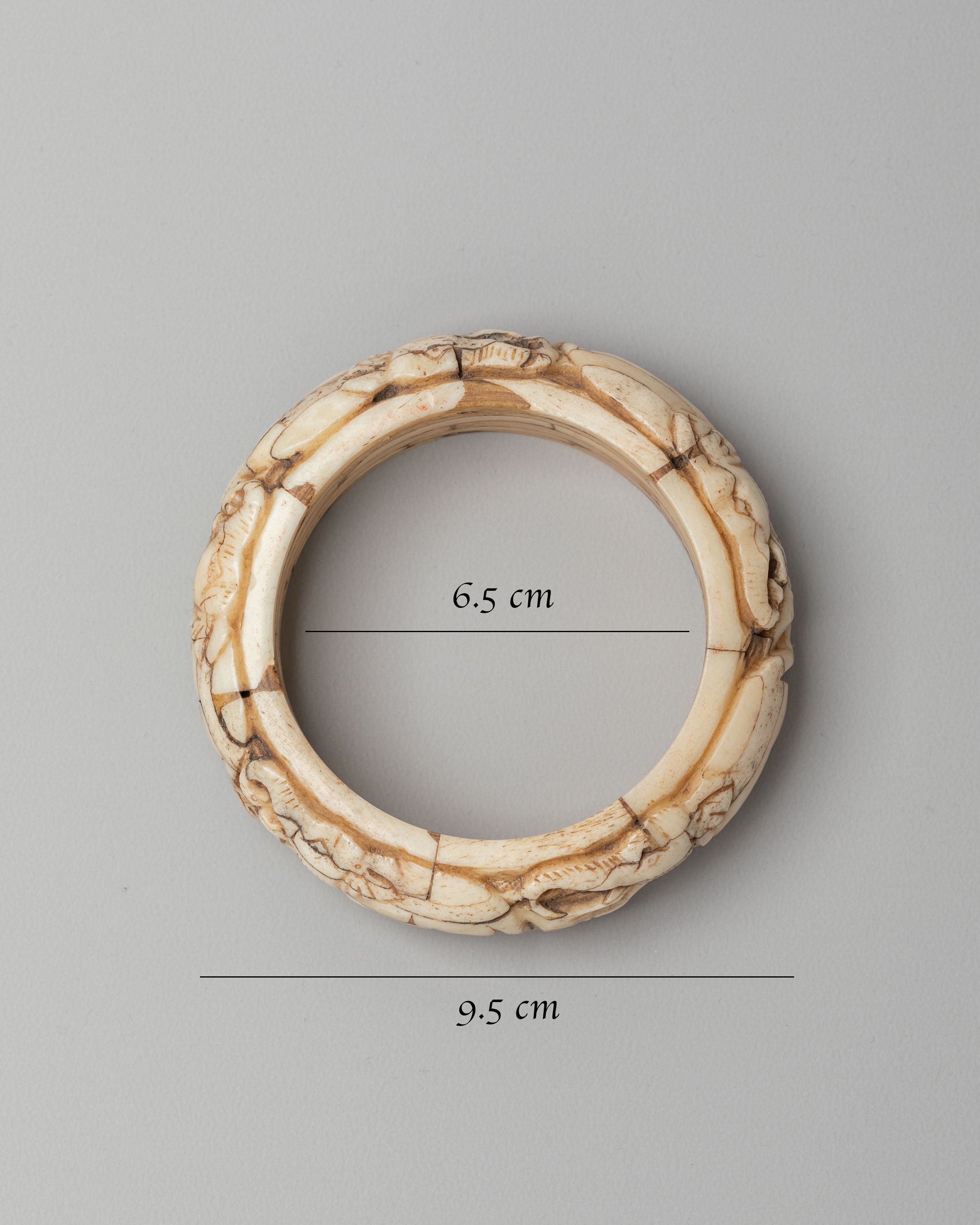 Decorative Tibetan Bracelet |Traditional Elephant Carved Himalayan Accessory