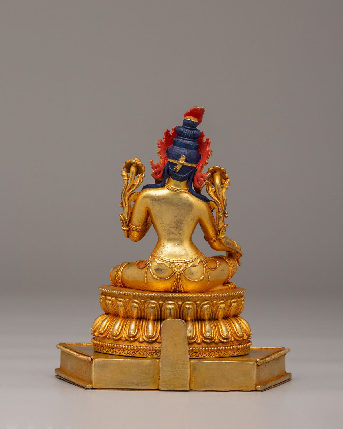 Spiritual Divine Green Tara Statue | Copper Body with 24K Gold Plating