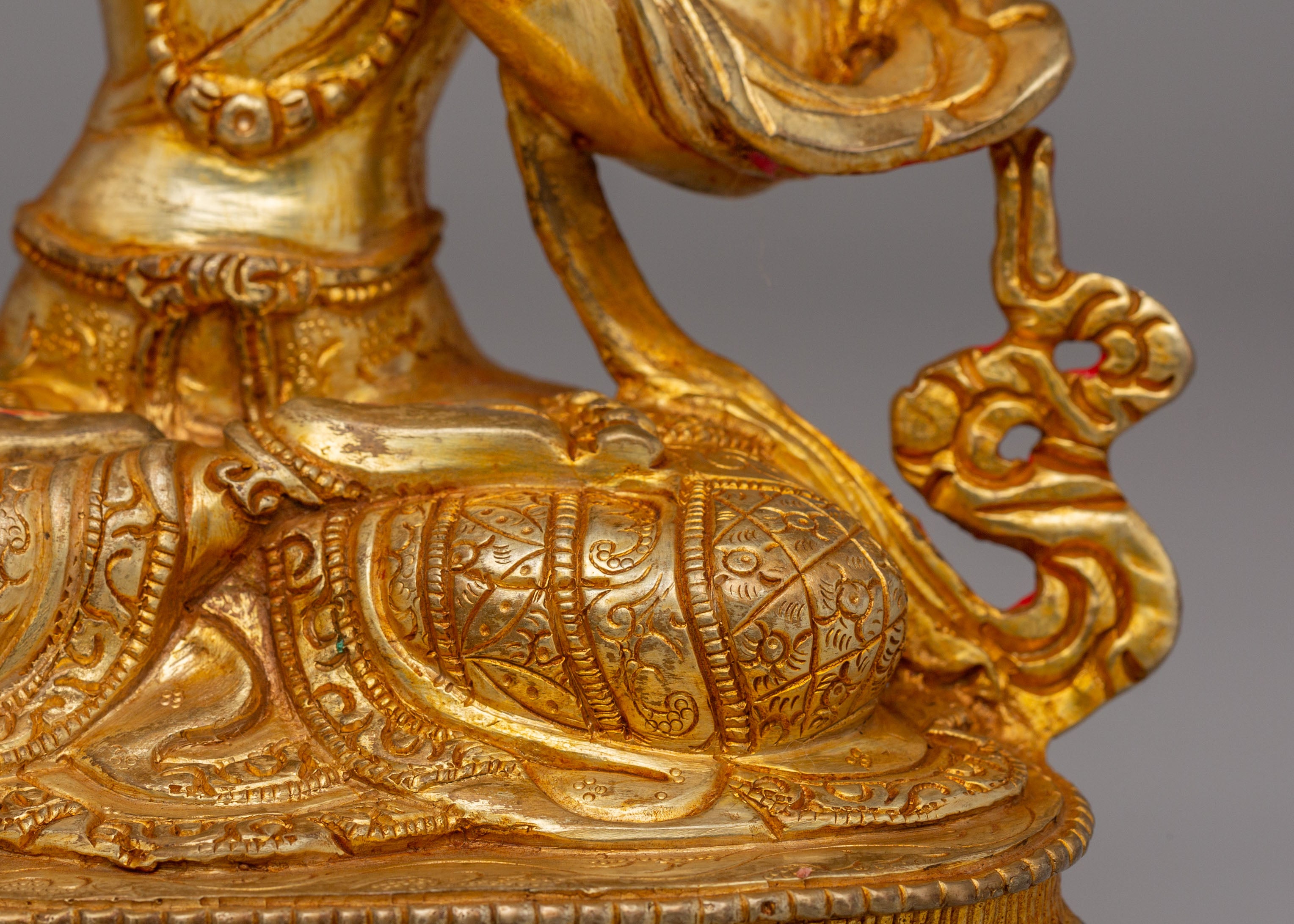 Handcrafted Altar White Tara Statue | Copper Body with 24K Gold Plating