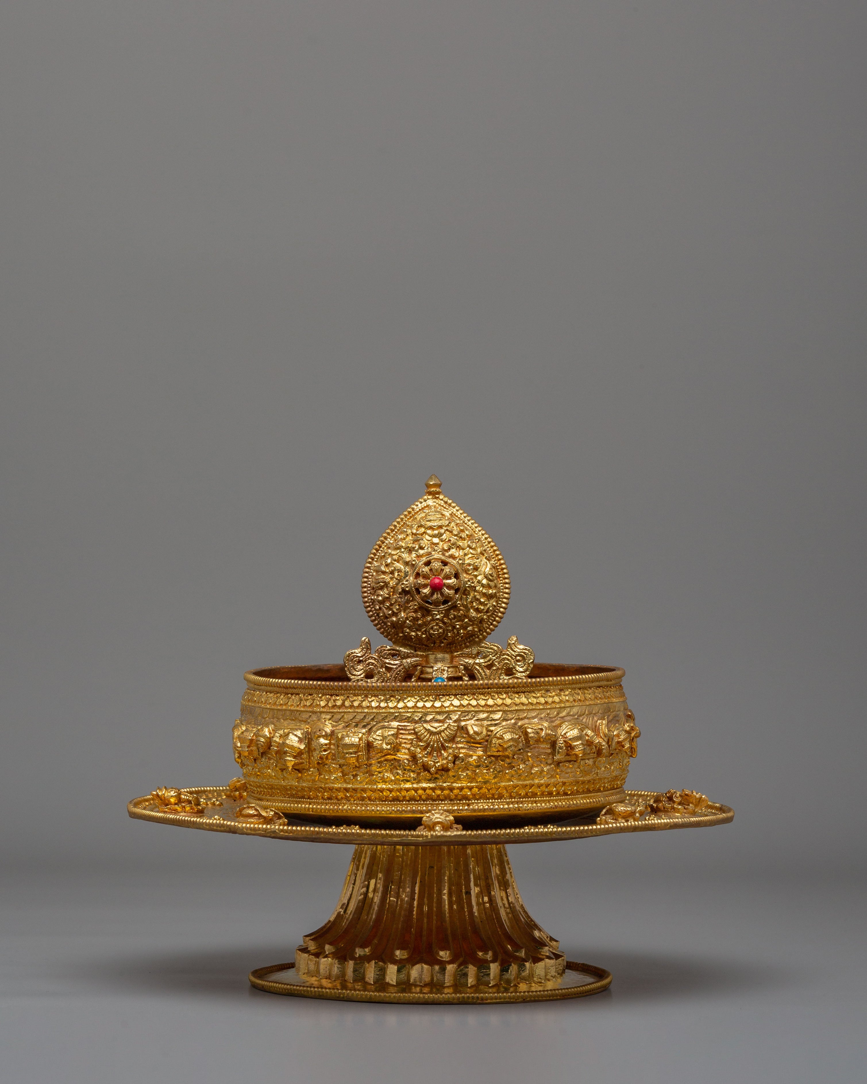Traditional Offering Mandala | Tibetan Buddhist Offering Vessel