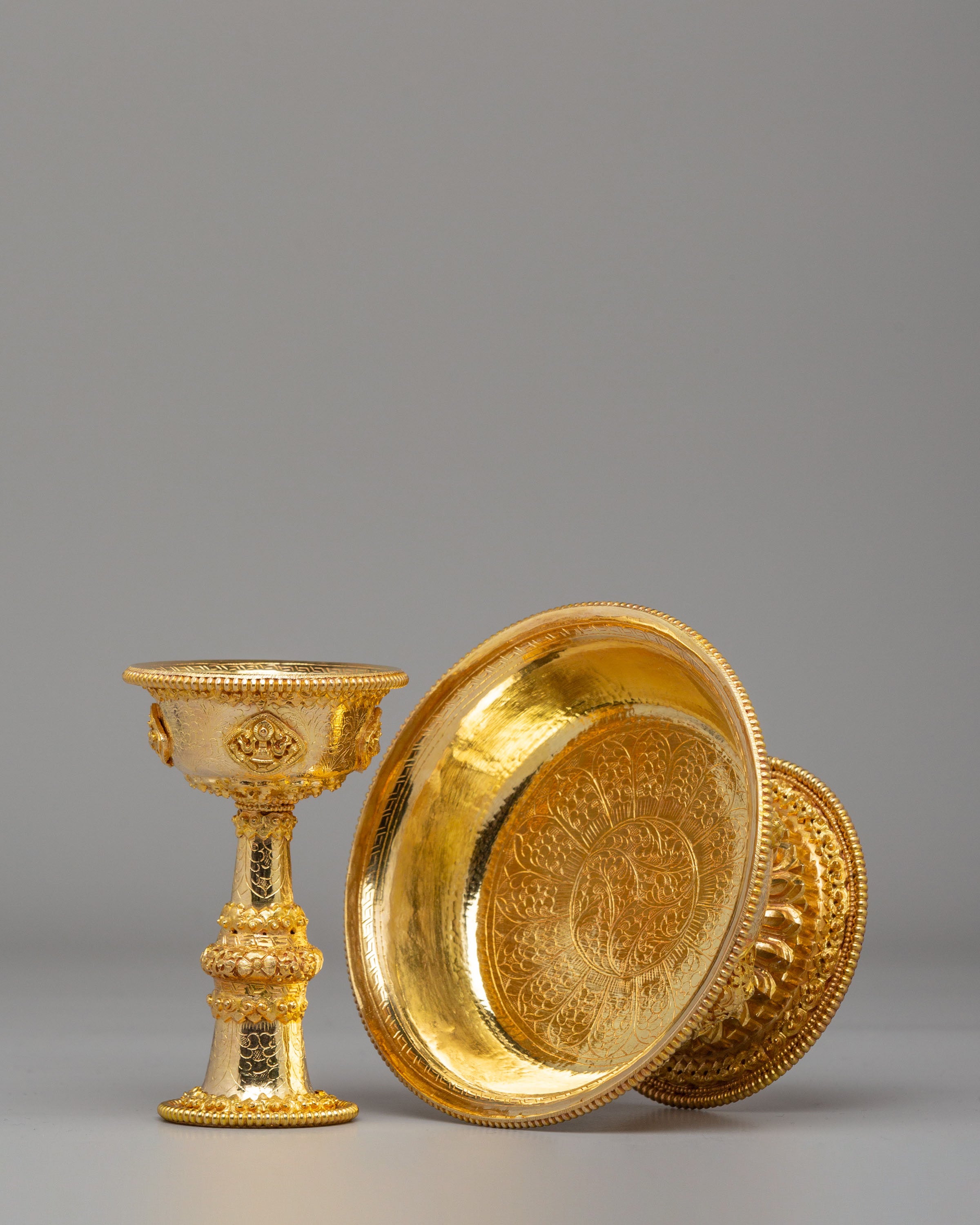 Himalayan Serkyem Set | Sacred Offering Vessels