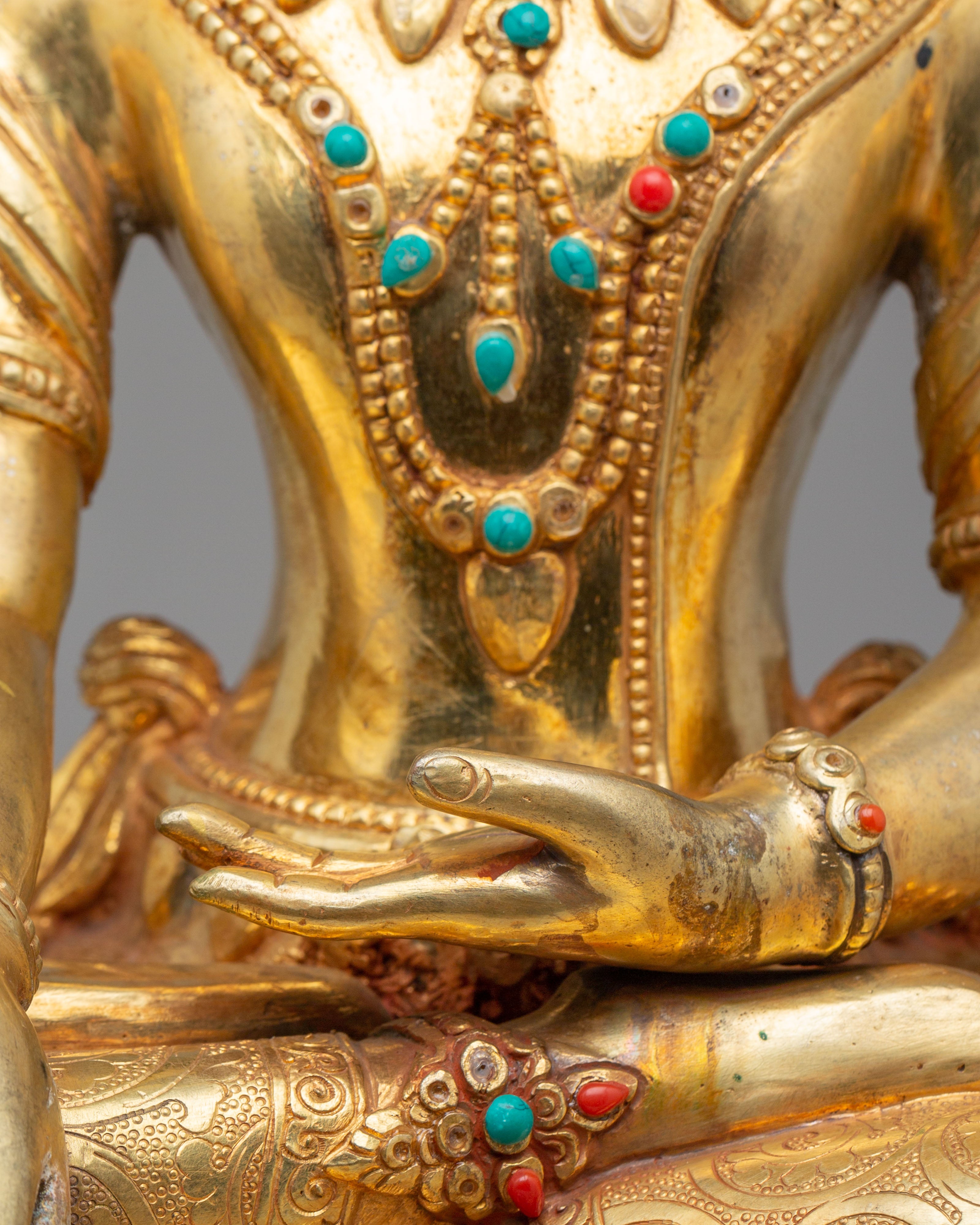 Crowned Shakyamuni Buddha Peaceful Statue | Serene Presence for Your Sacred Space