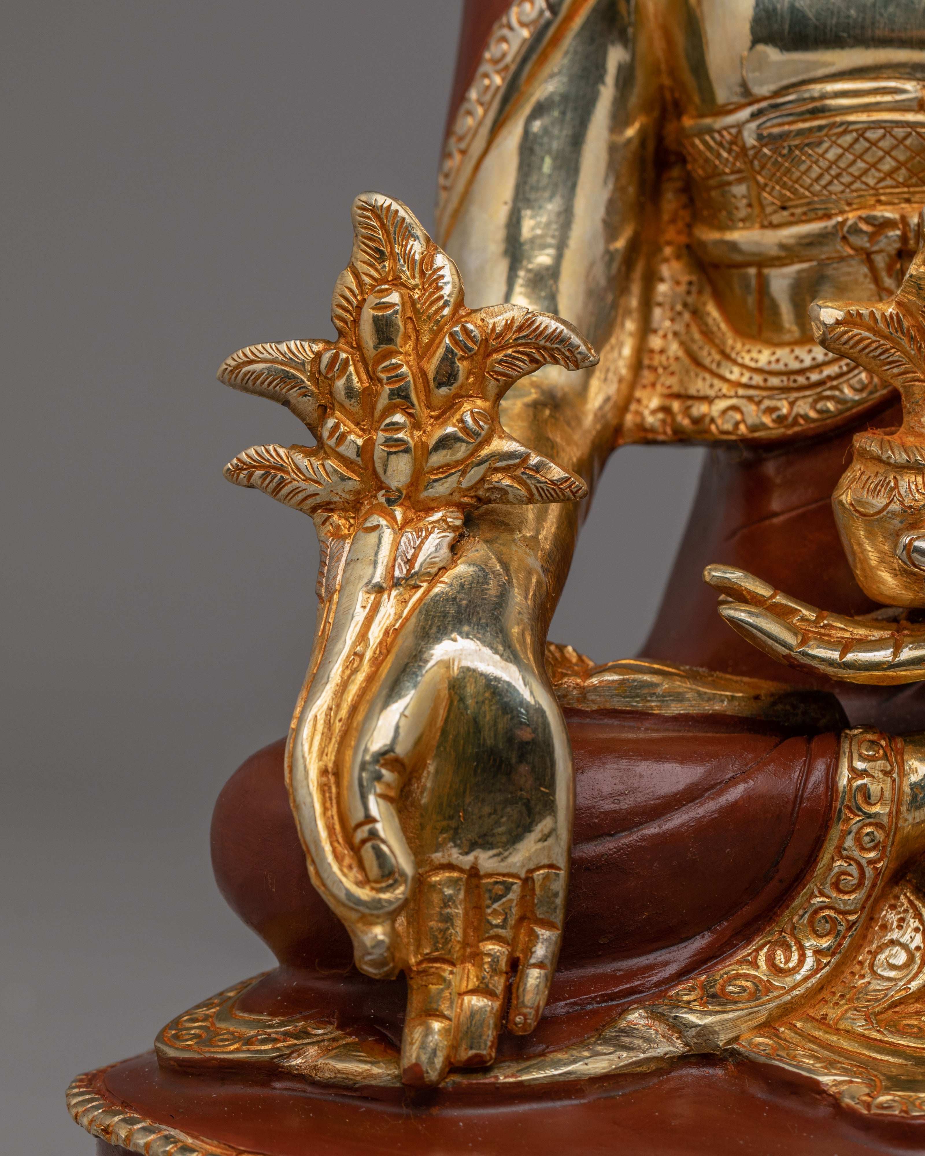 Traditional Tibetan Healing Buddha Statue | Medicine Buddha Sculpture