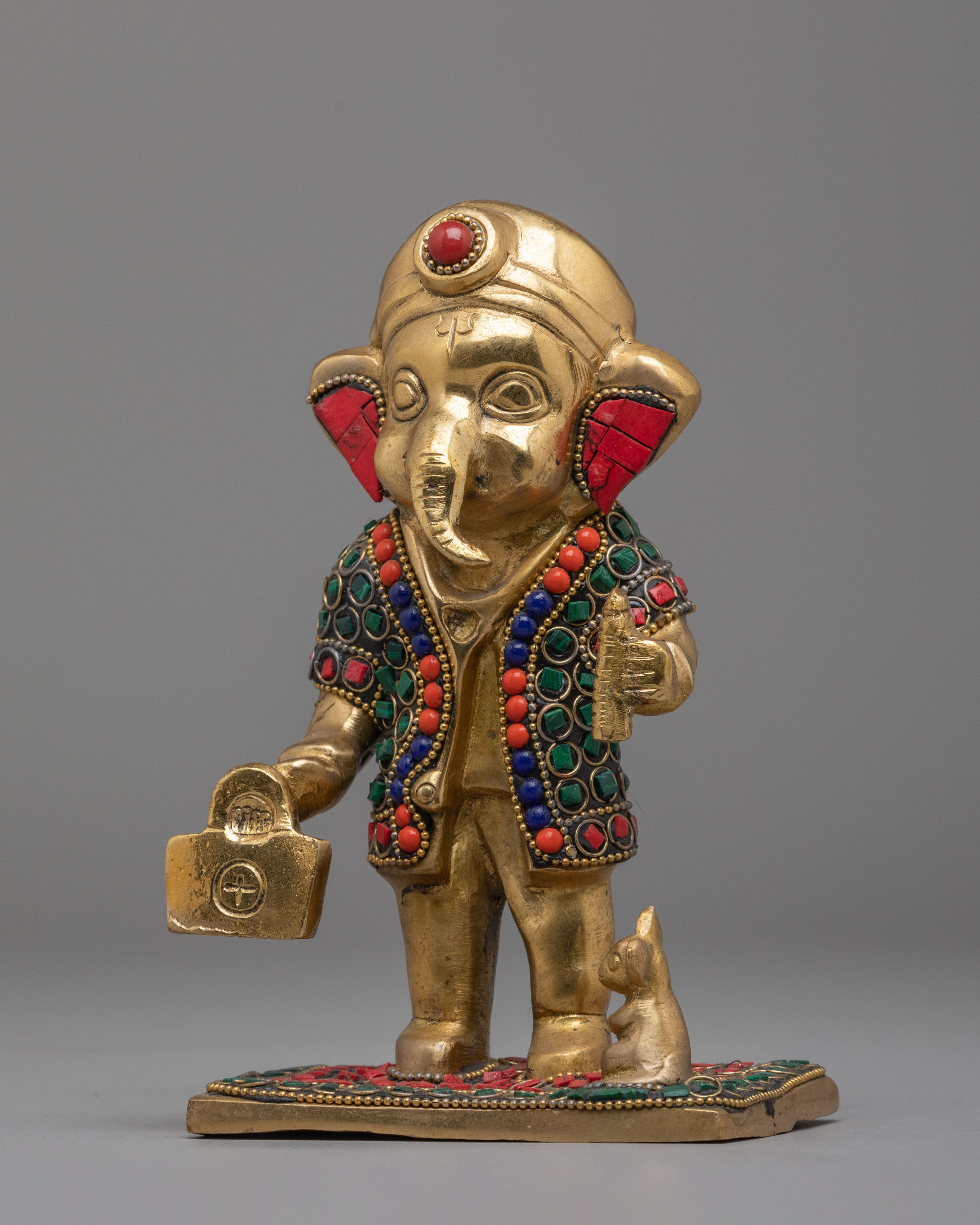 Handmade Standing Ganesh Sculpture | Traditional Artwork