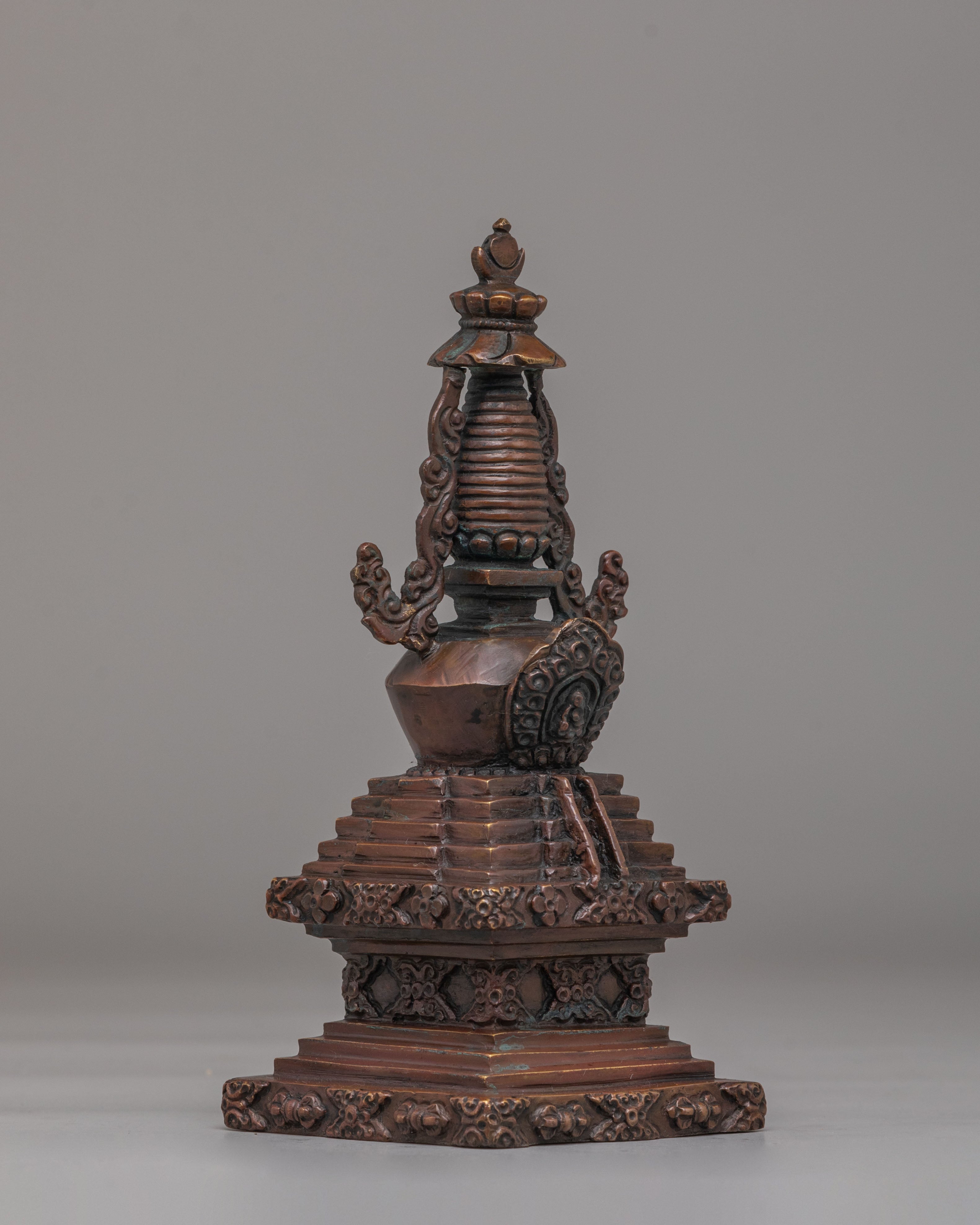 Tibetan Descent from Heaven Stupa | Symbol of Enlightenment