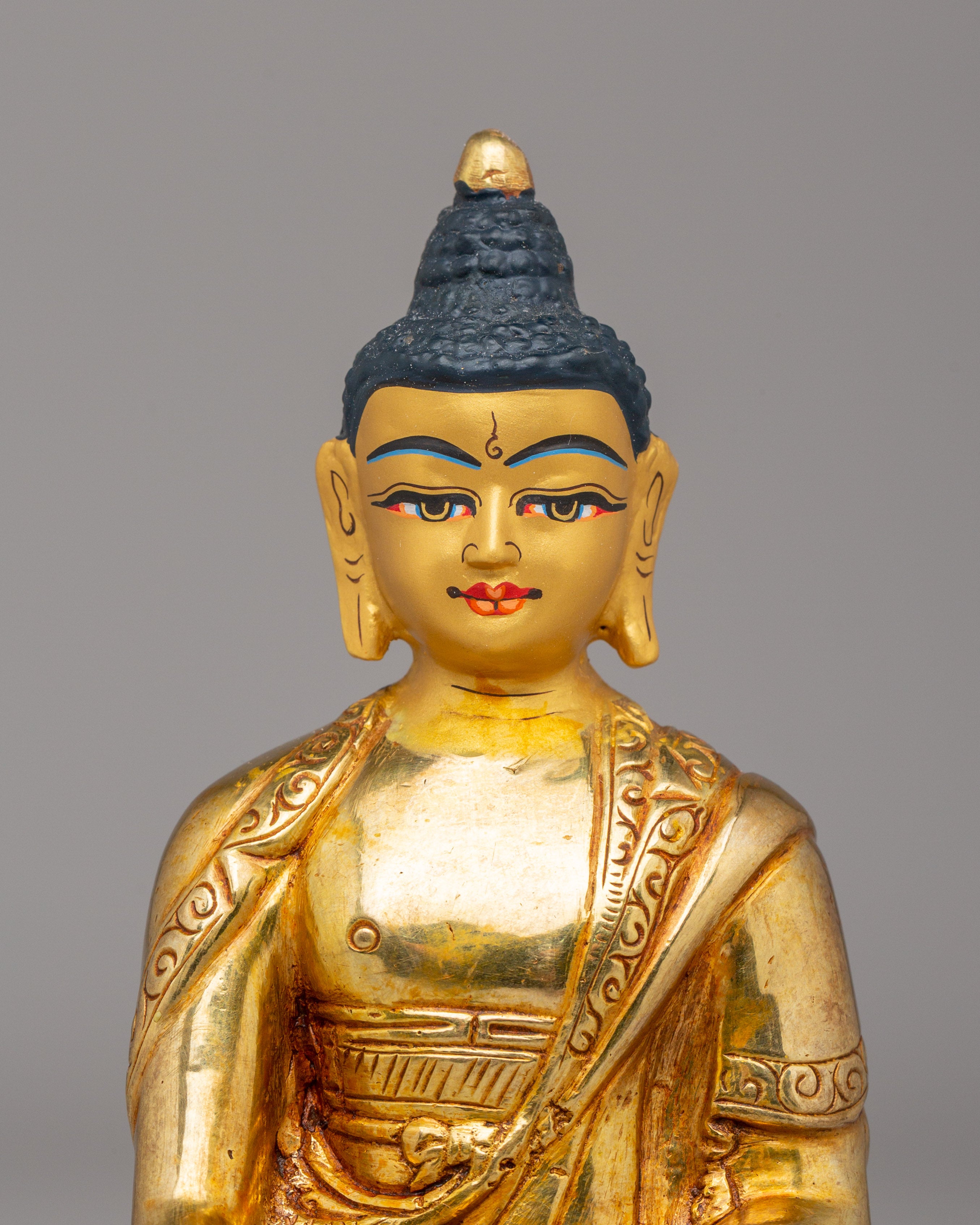 Golden Shakyamuni Buddha Statue | Symbol of Enlightenment and Serenity