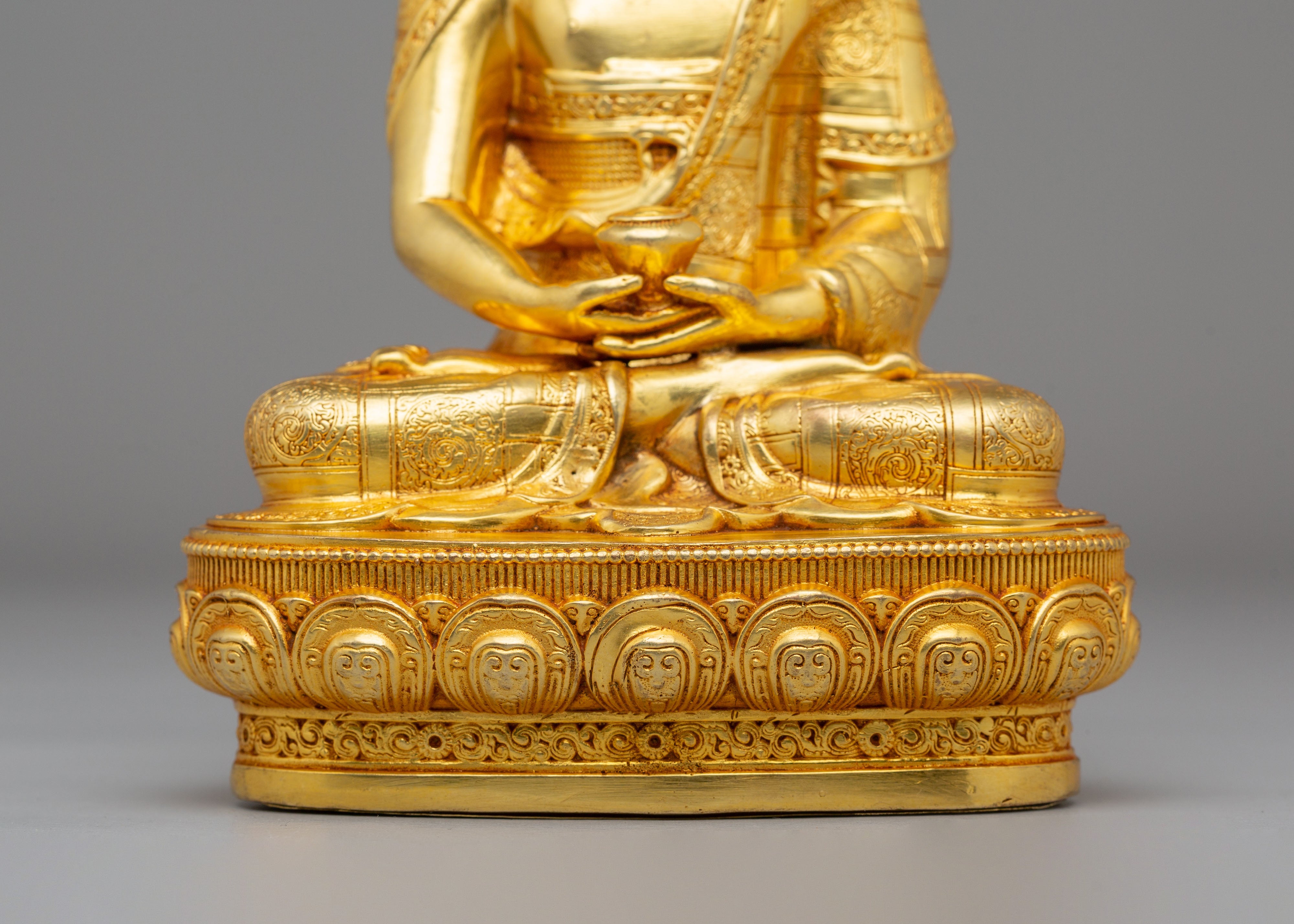 Handmade Amitabha Buddha Buddhist Statue | Sacred Artwork for Meditation
