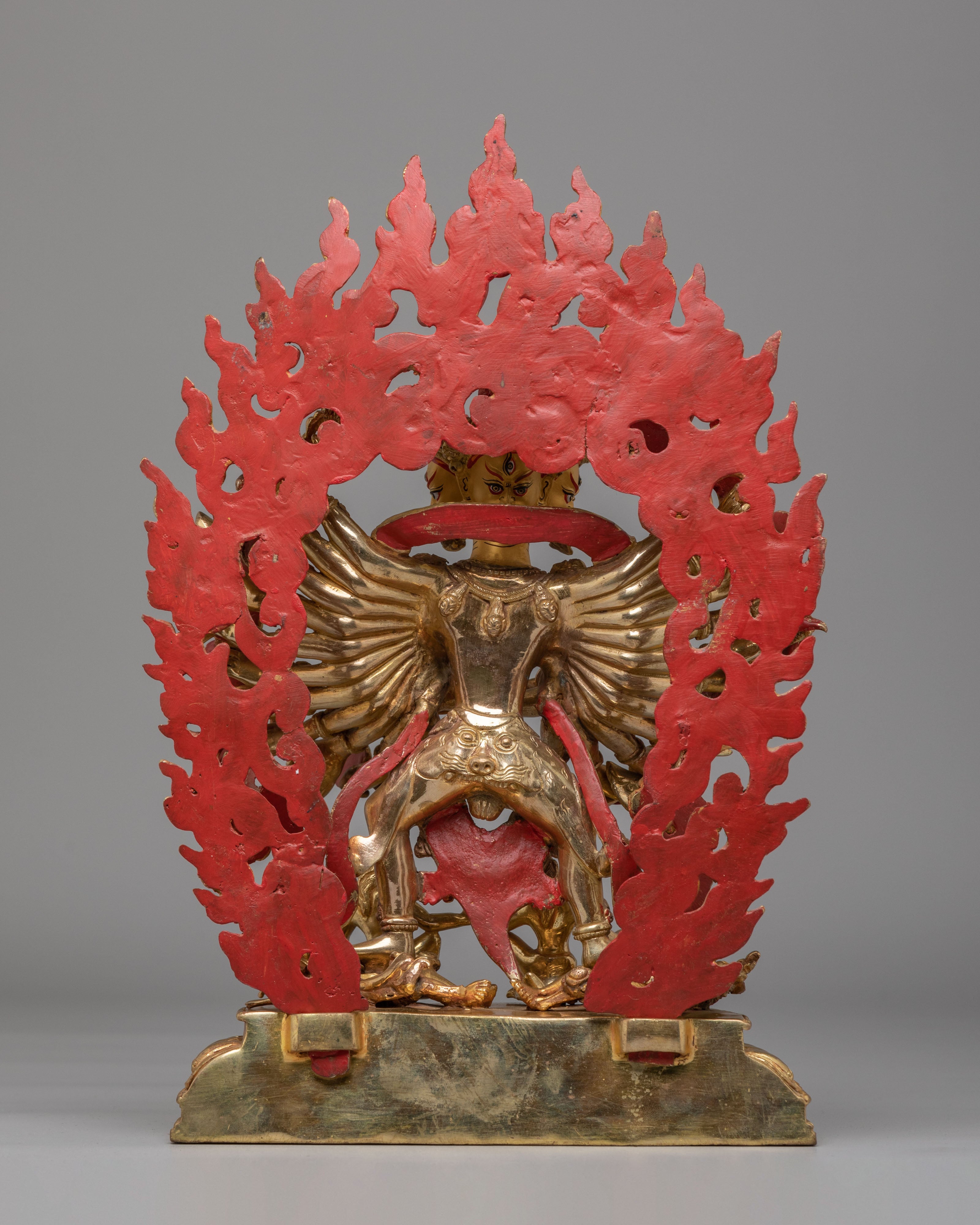 Hevajra Vajrayana Sculpture | 24K Gold Plated Buddhist Deity Statue
