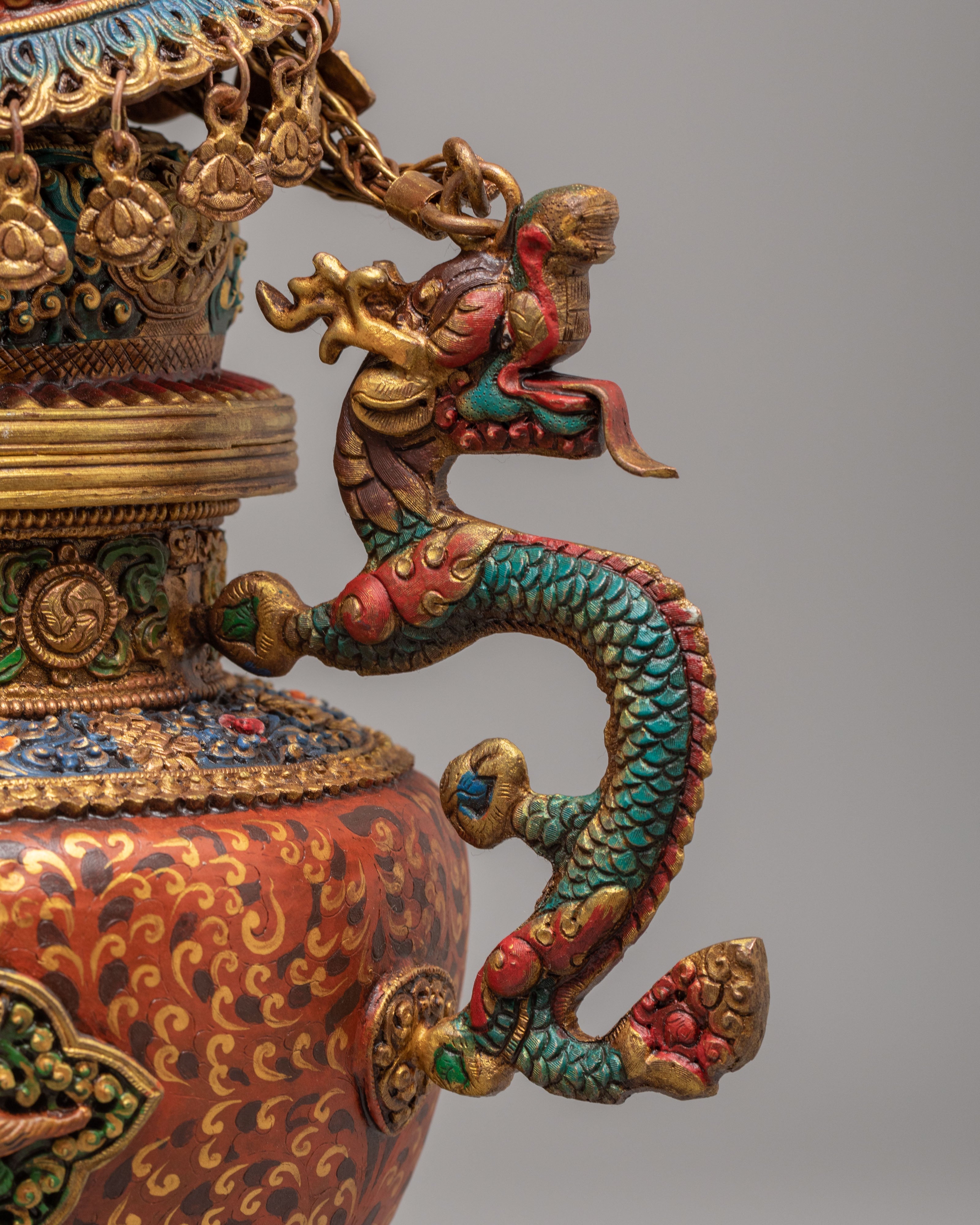 Ceremonial Ritual Incense Burner | Traditional Himalayan Art