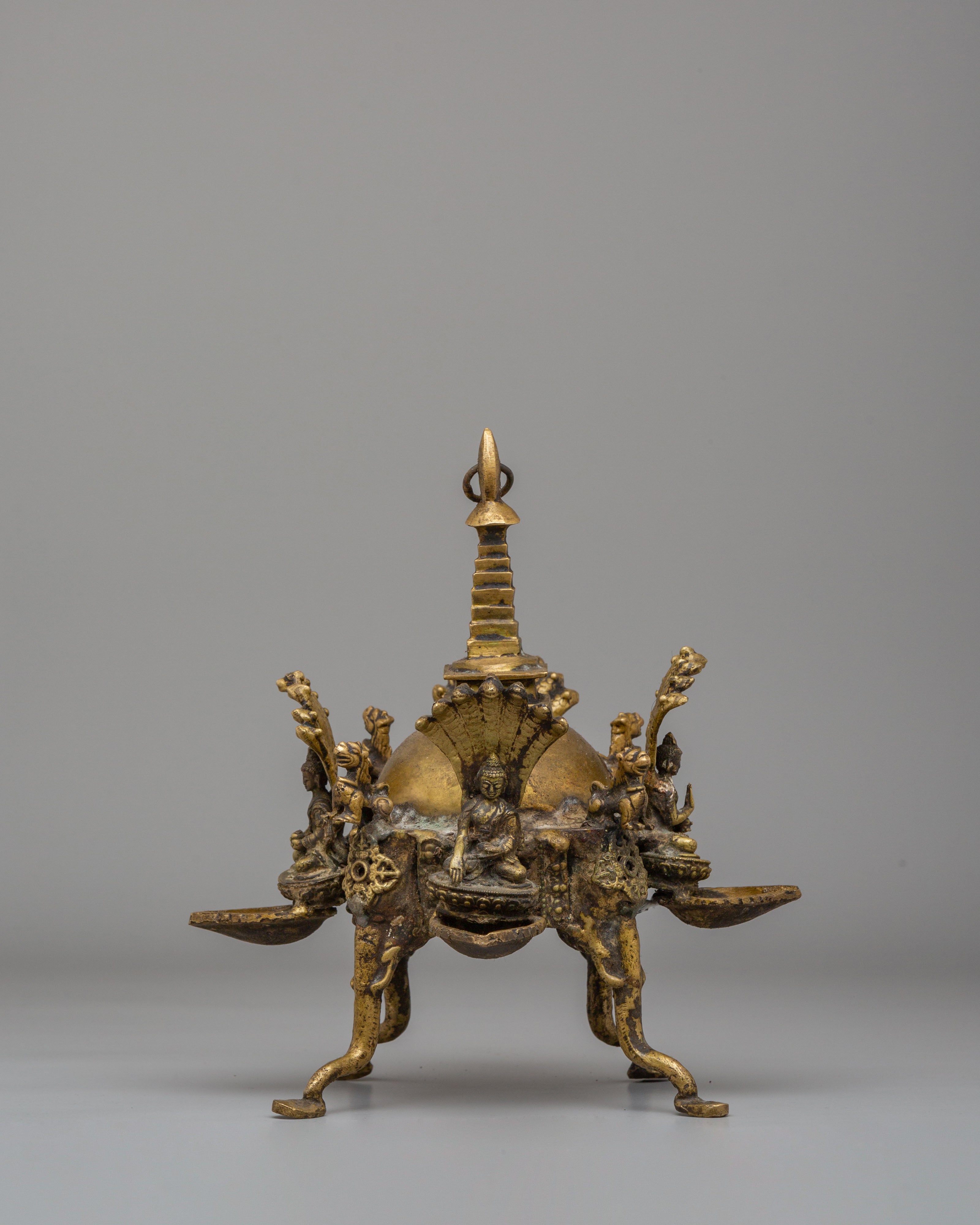 Five Dhyani Buddha Hanging Stupa Dalucha | Symbol of Spiritual Awakening