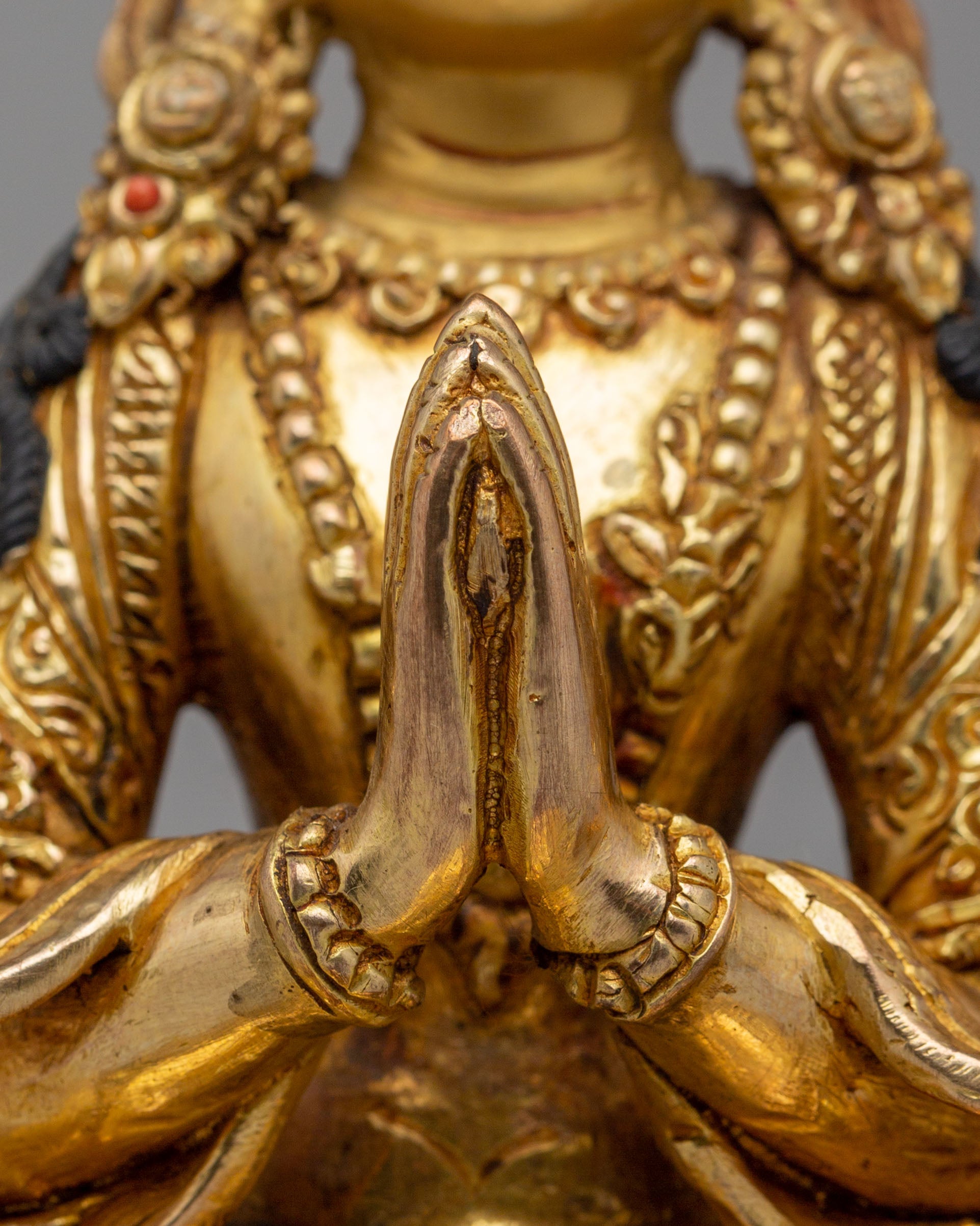 Handcrafted Chenrezig Statue | Tibetan Bodhisattva of Compassion Art