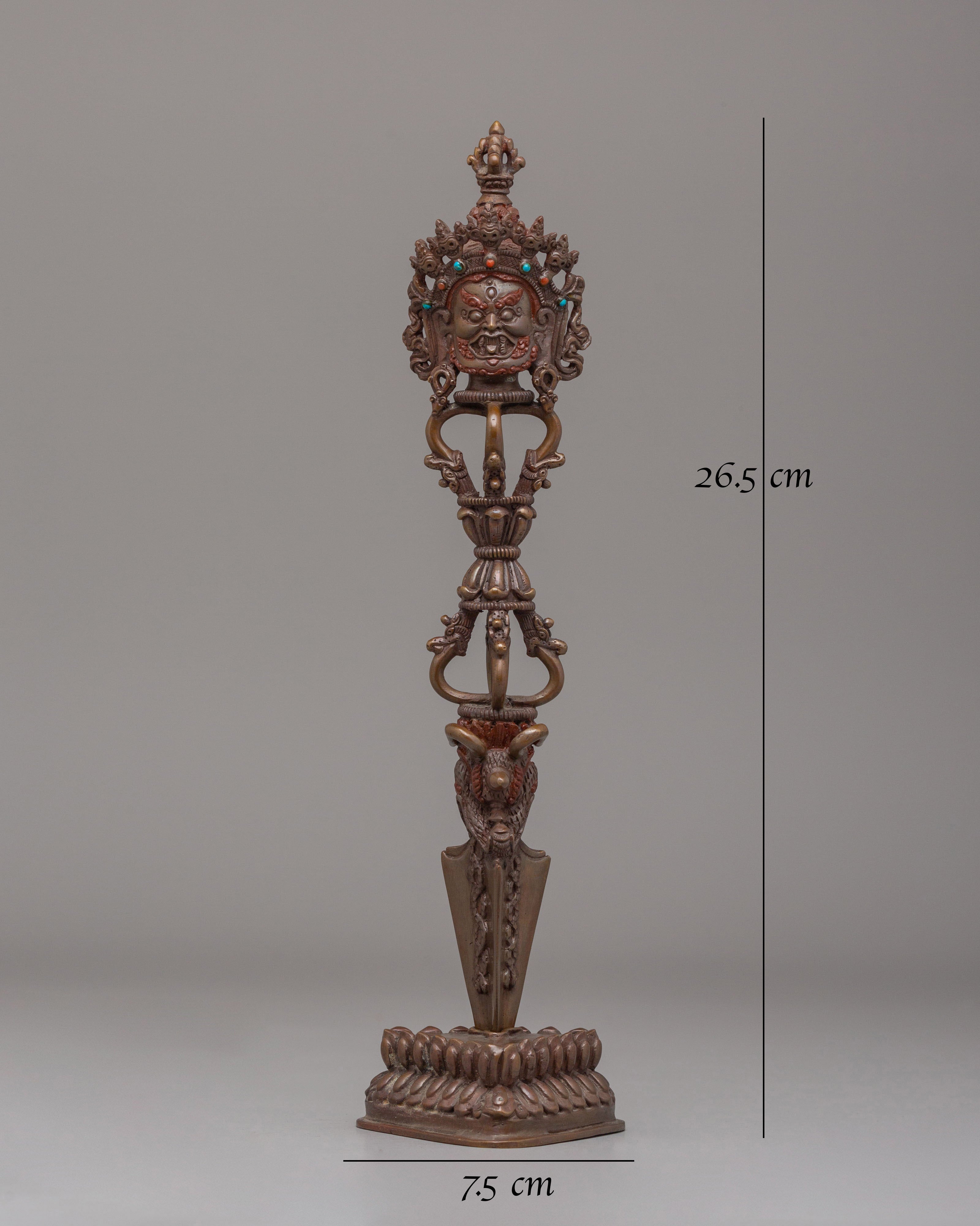 Handmade Vajrapani Phurba | Ritual Dagger for Tantric Ceremonies