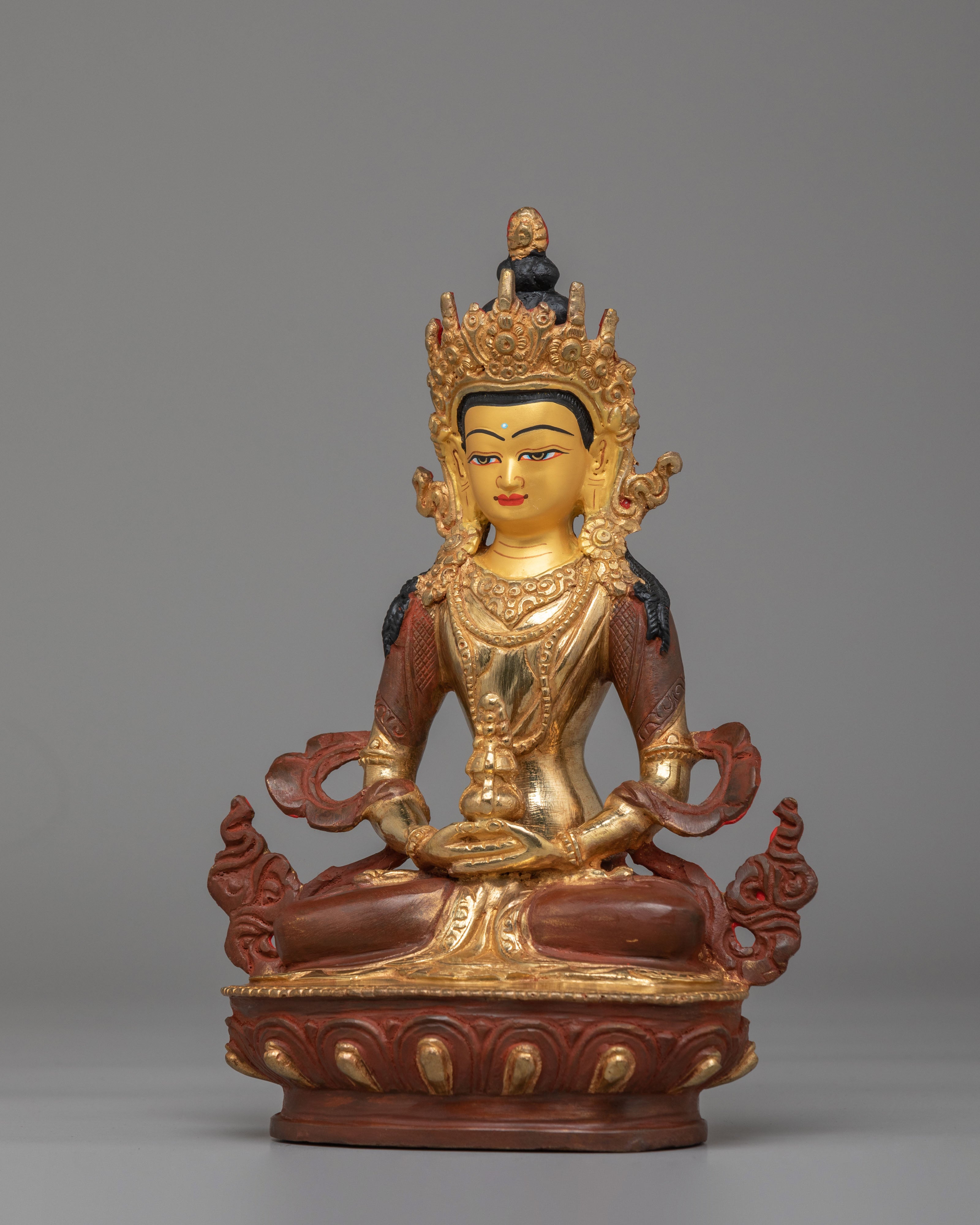 Tibetan Amitayus Buddha Sculpture | A Sacred Symbol of Longevity and Blessings