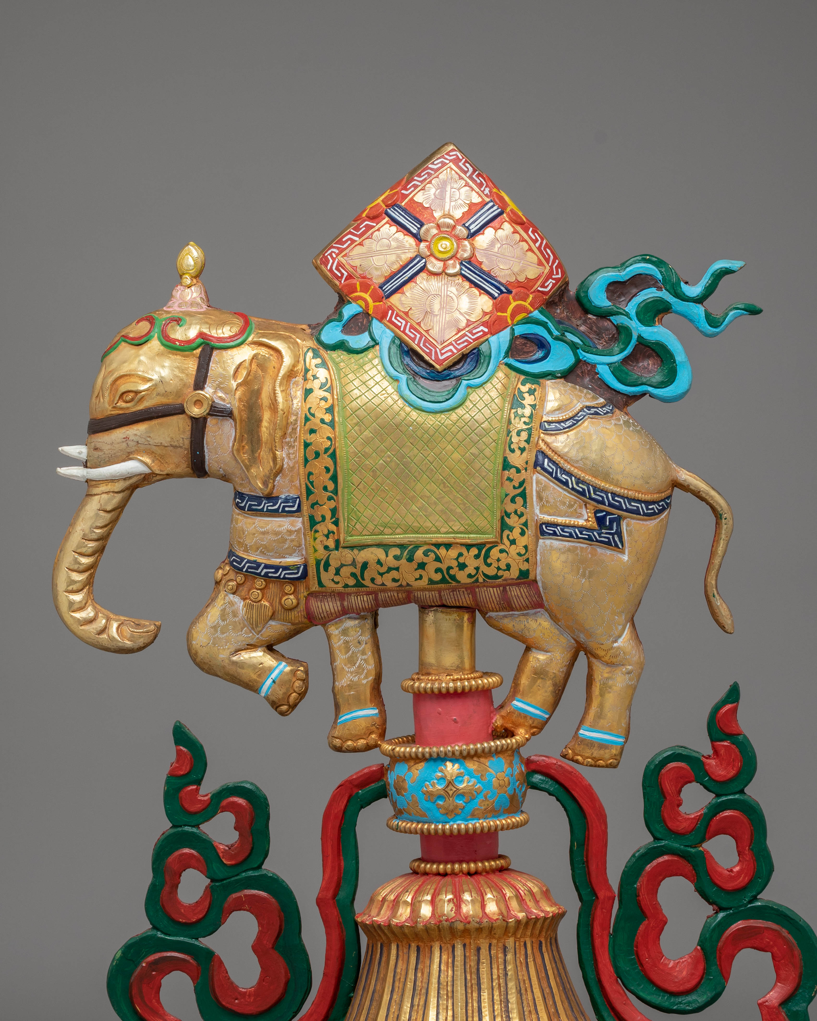 Chakravartina Seven Possessions | Copper Sculpture for Spiritual Power and Wisdom