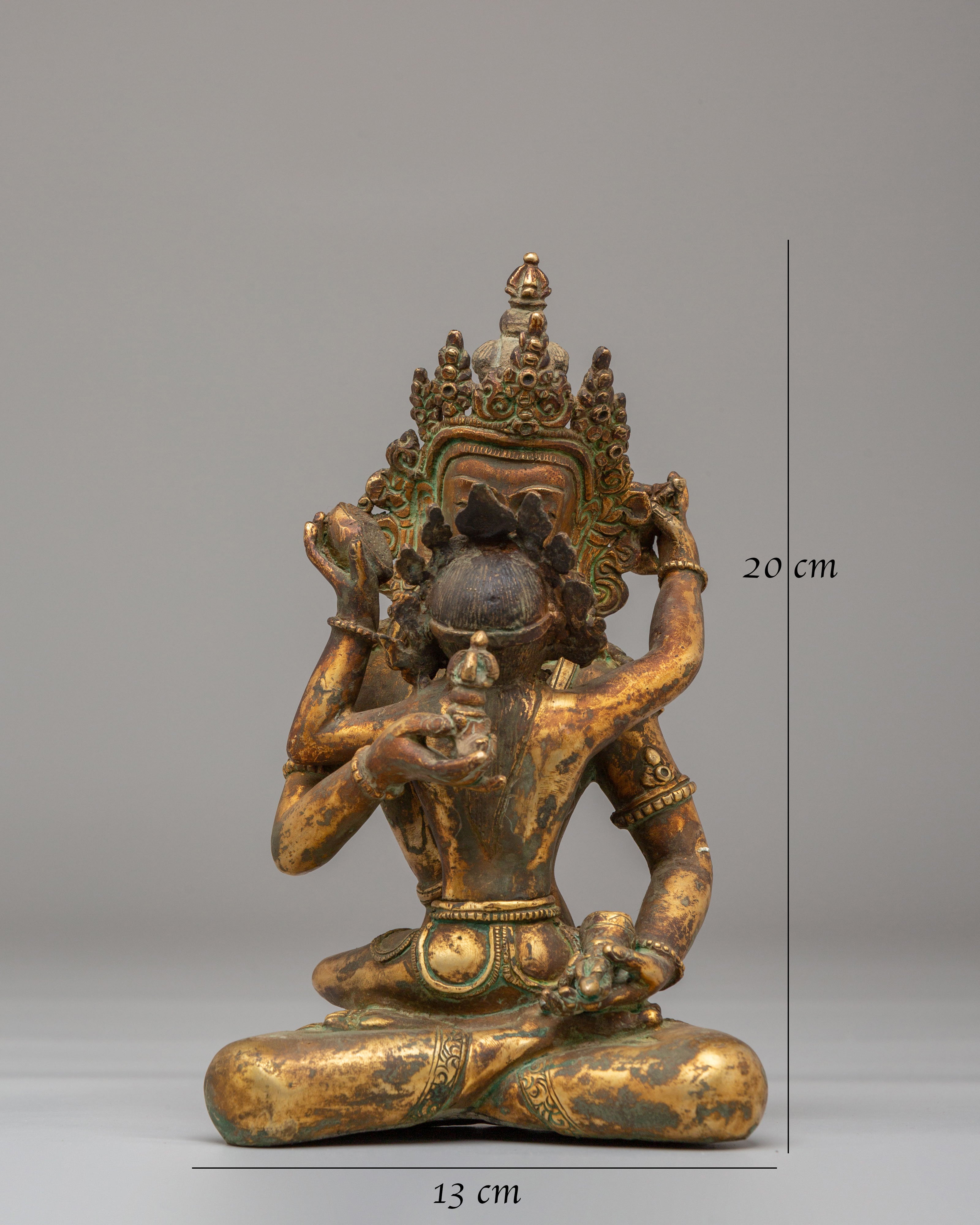 Vajrasattva With Consort Figurine | Vajragarvi Buddhist Sculpture