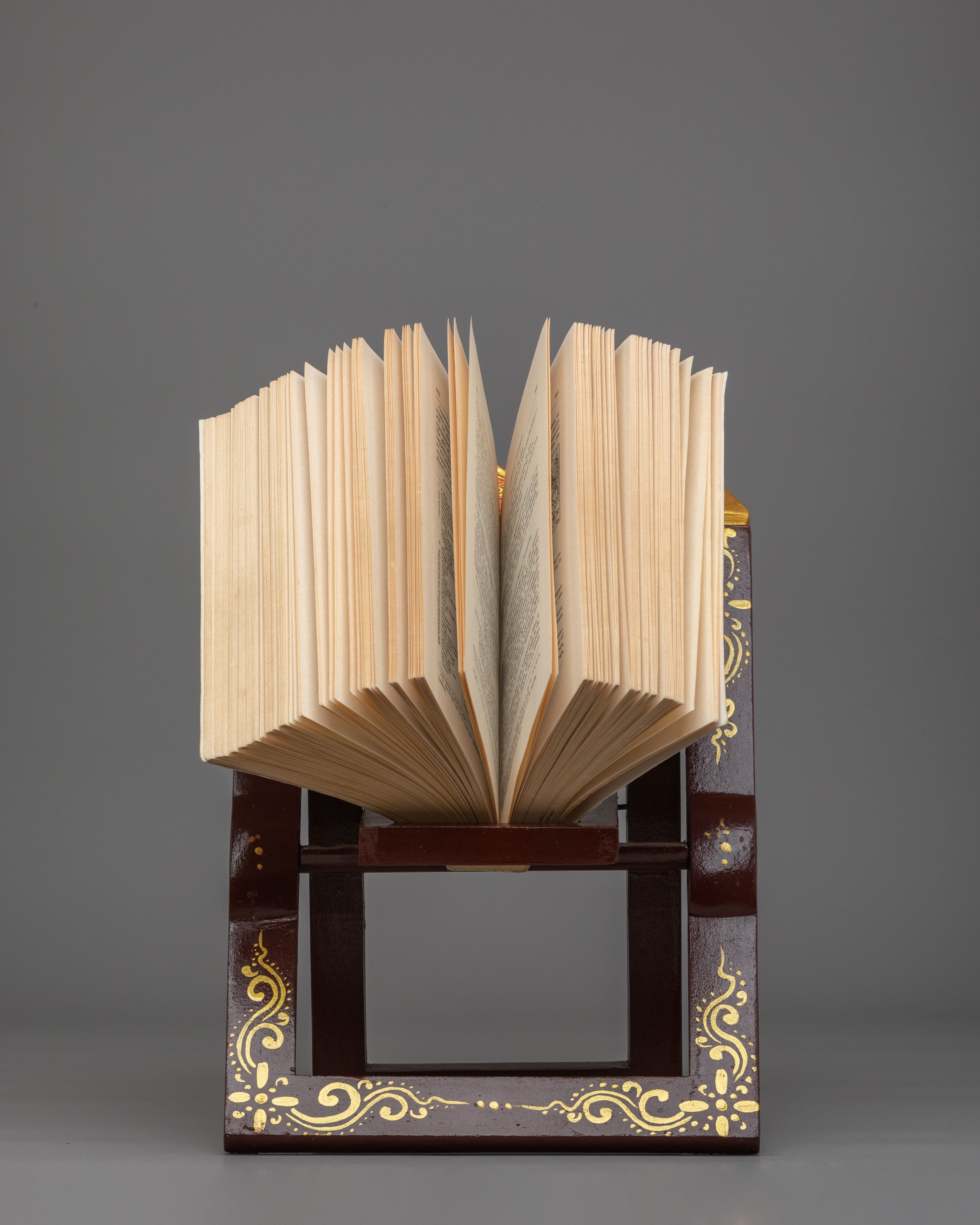 Tibetan Wooden Book Stand | Sacred Decor