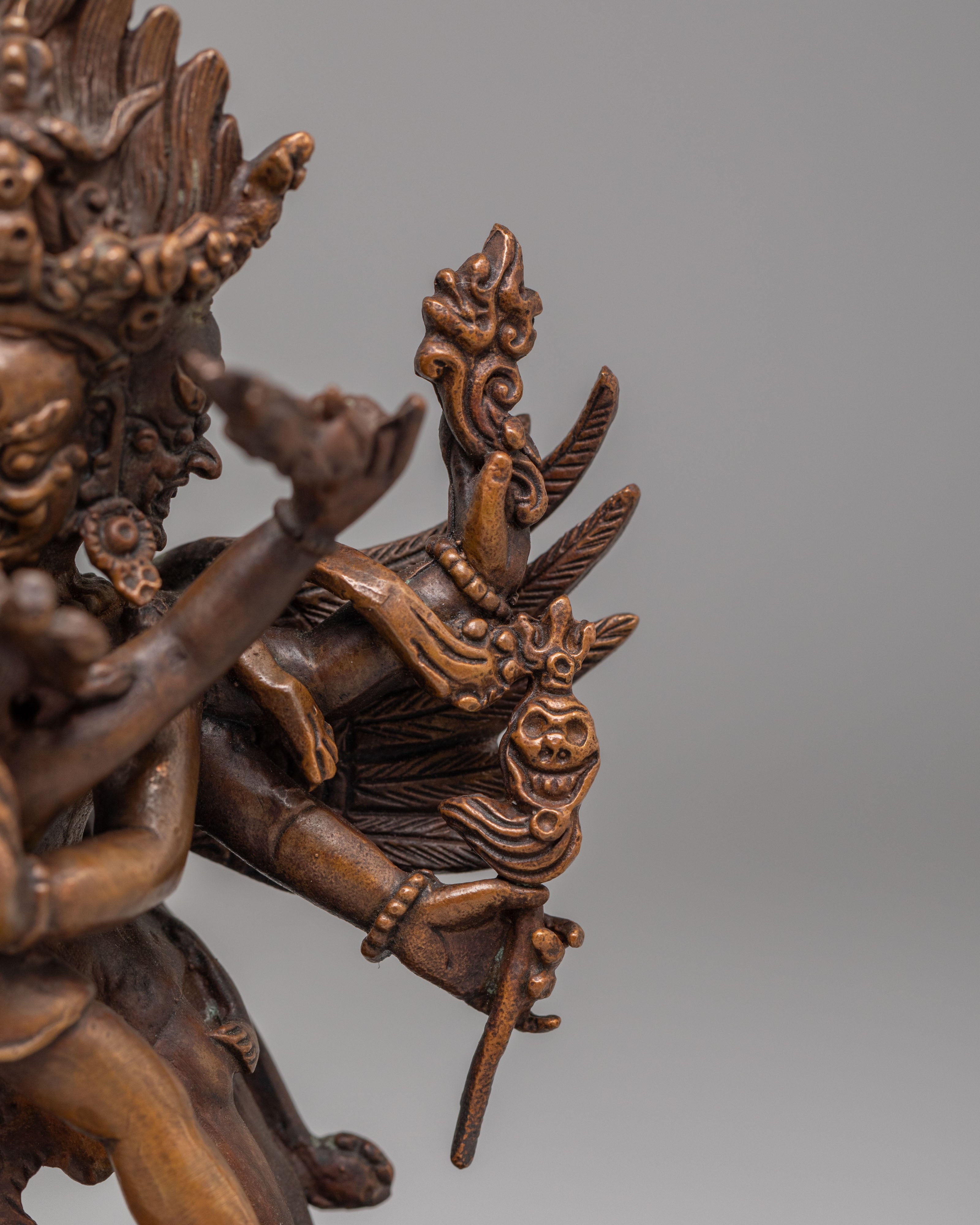 Machine Made Vajrakilaya Altar Statue | Tibetan Deity Sculpture