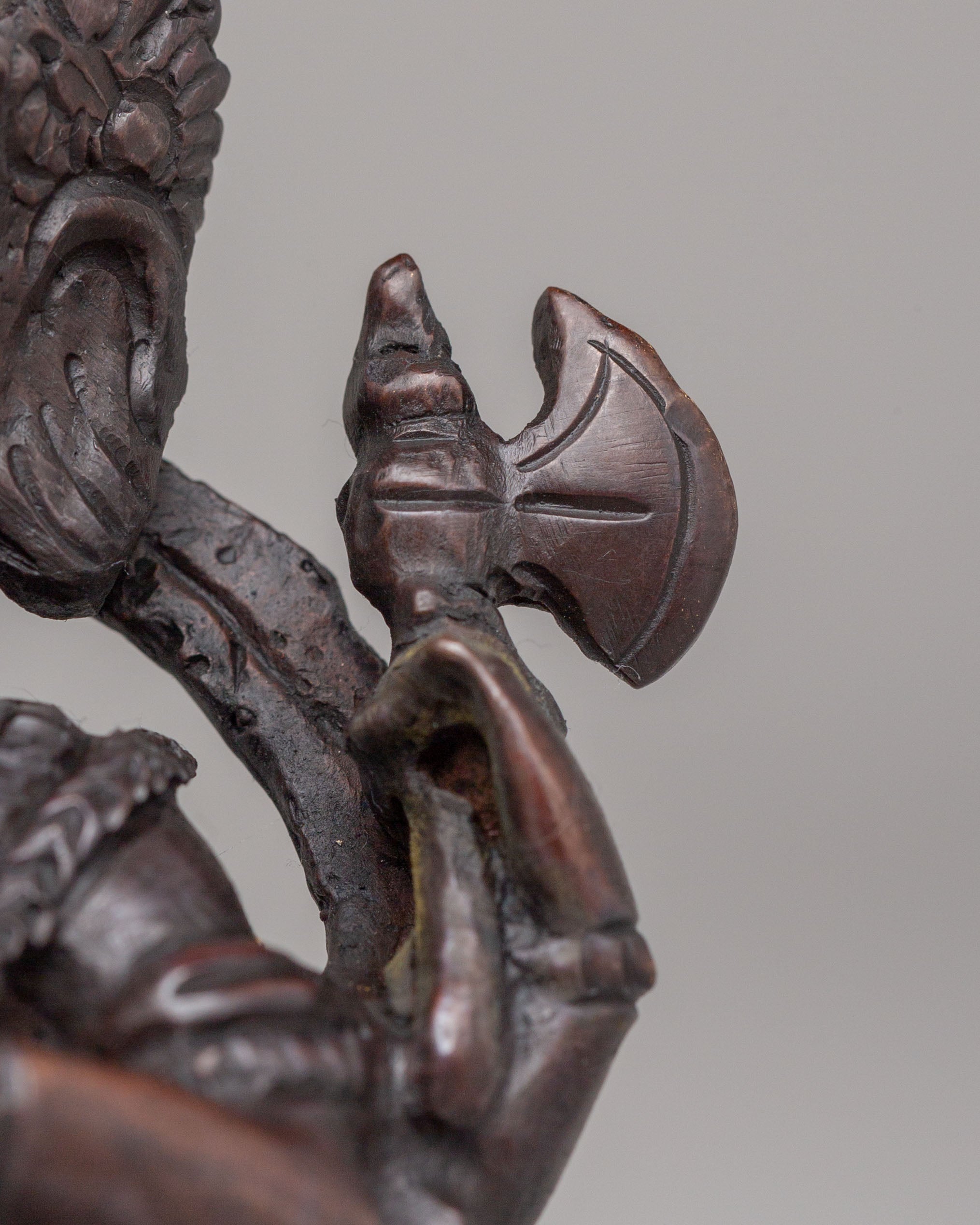 Traditional Ganesh Sculpture | Oxidized Copper Hindu Deity