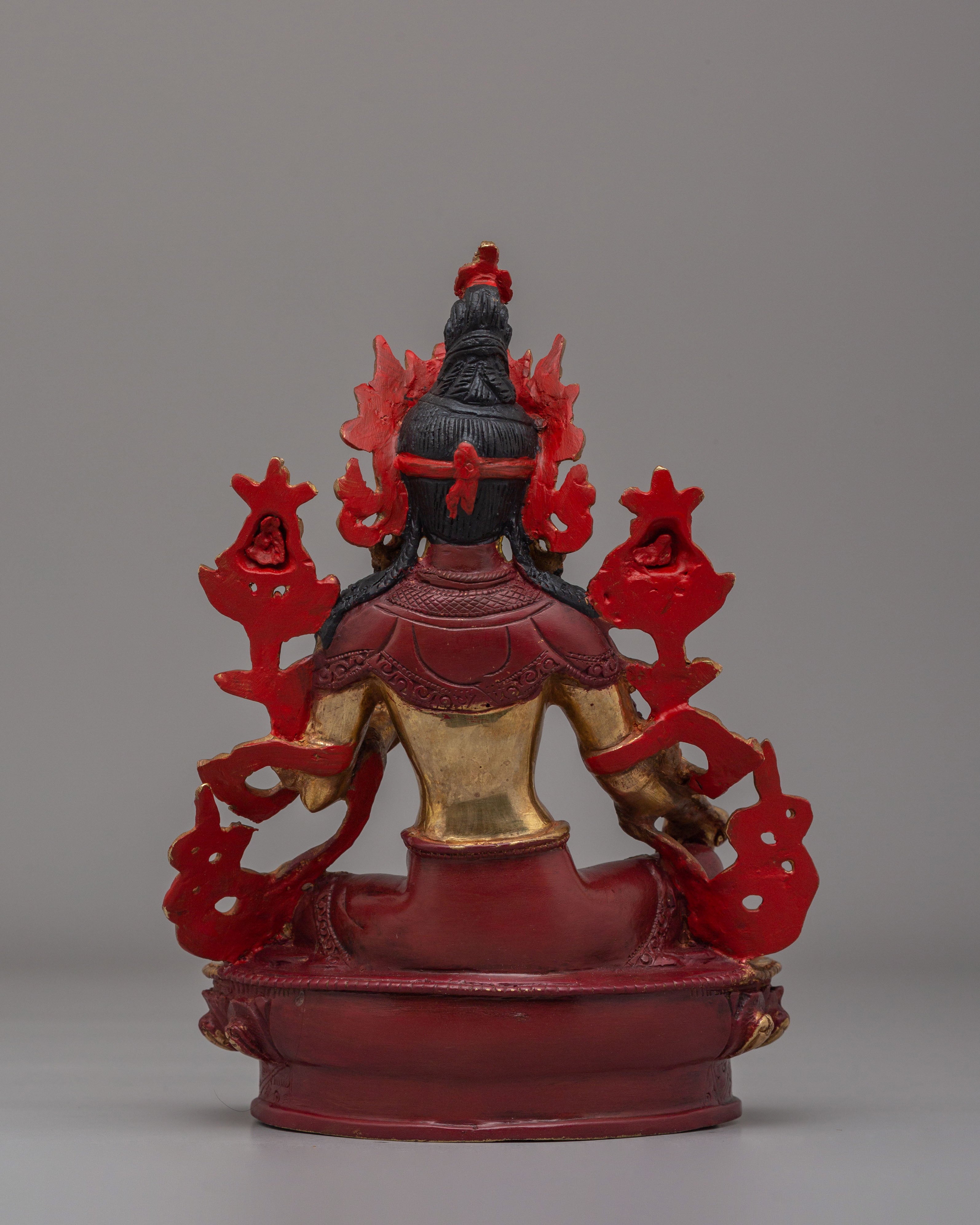 Sacred Traditional Green Tara Statue | Tibetan Buddhist Deity