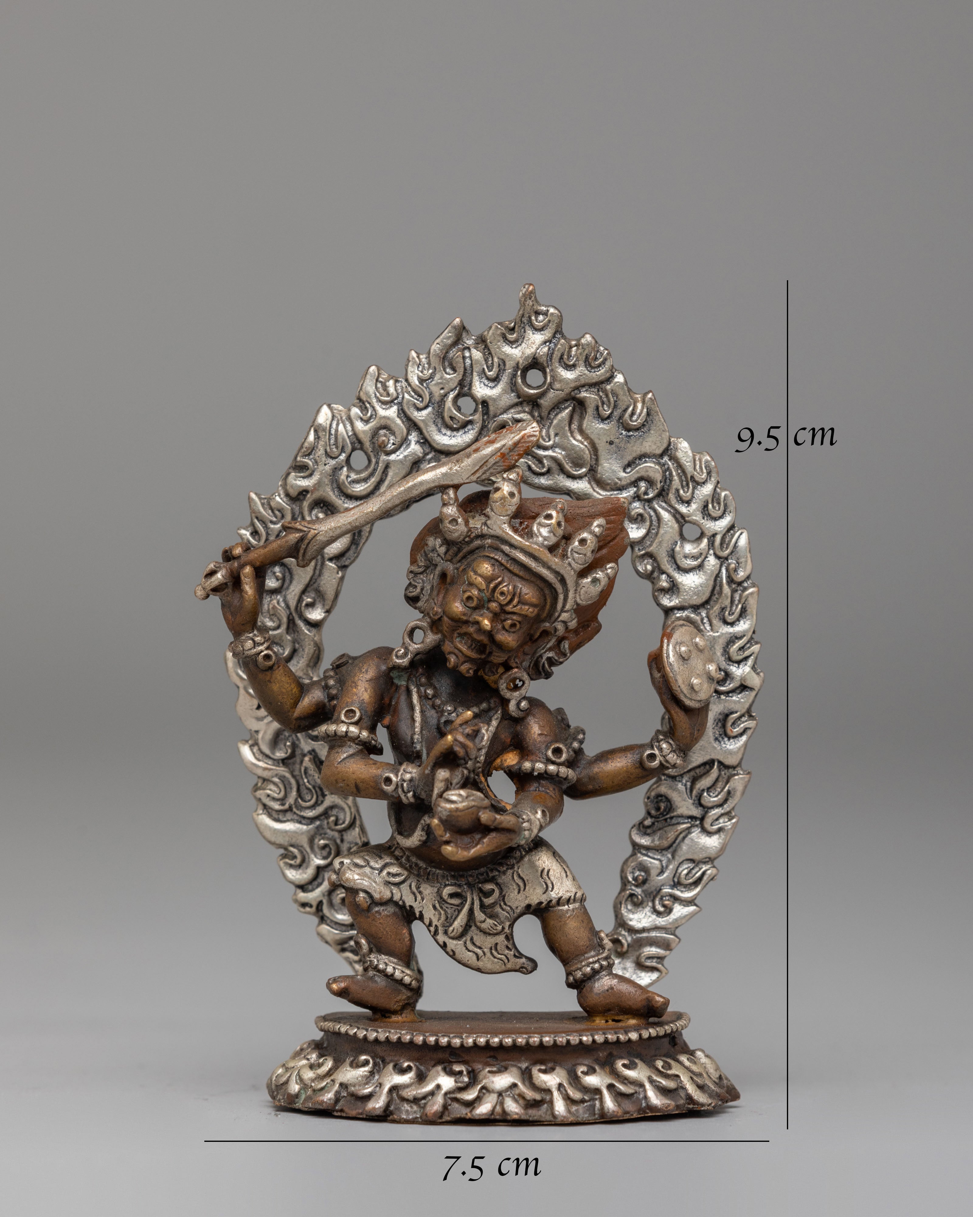 Mahakala Handcrafted Statue | Tibetan Protector Deity Sculpture