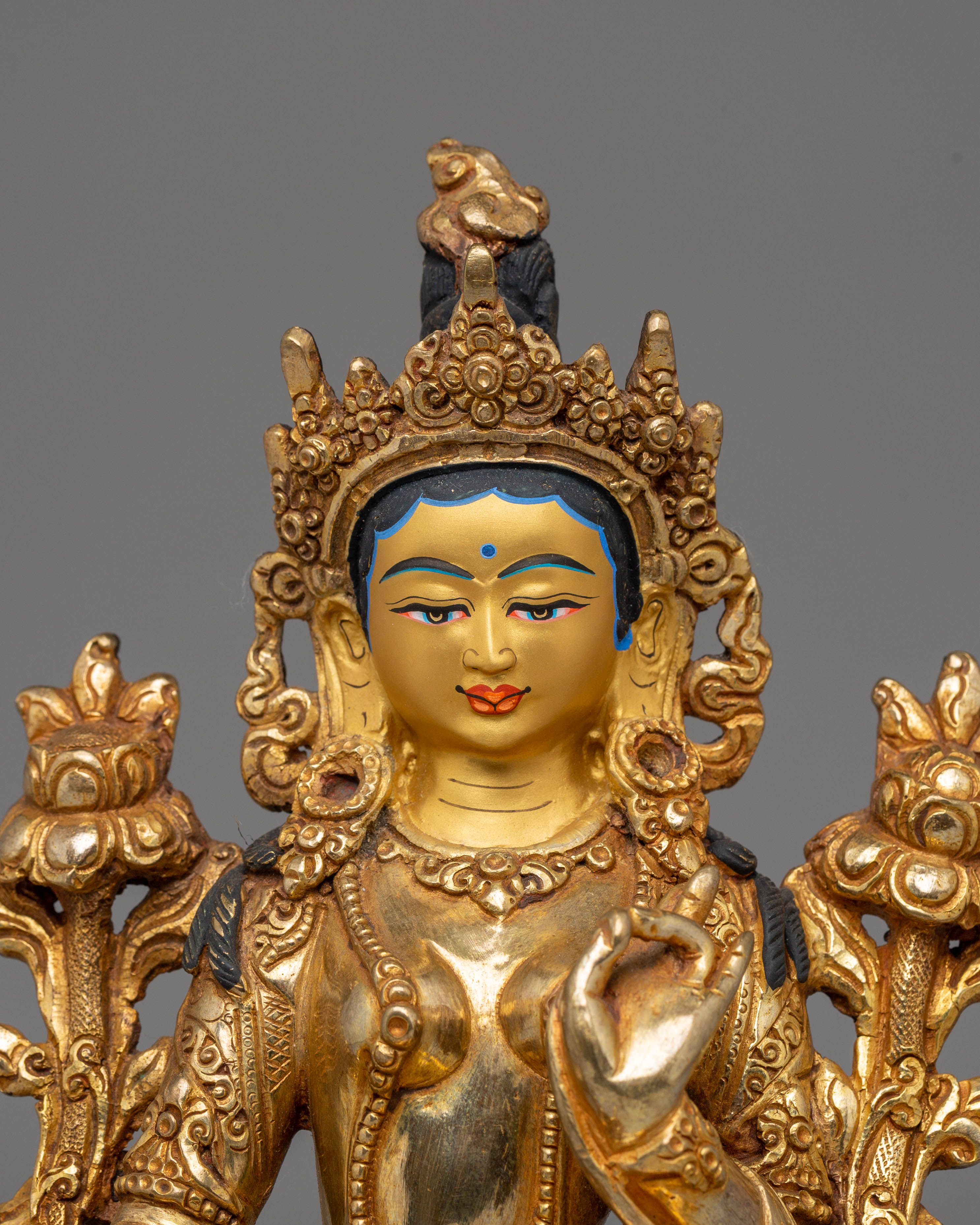 Compassionate Green Tara Figurine for Decor | Perfect for Your Space