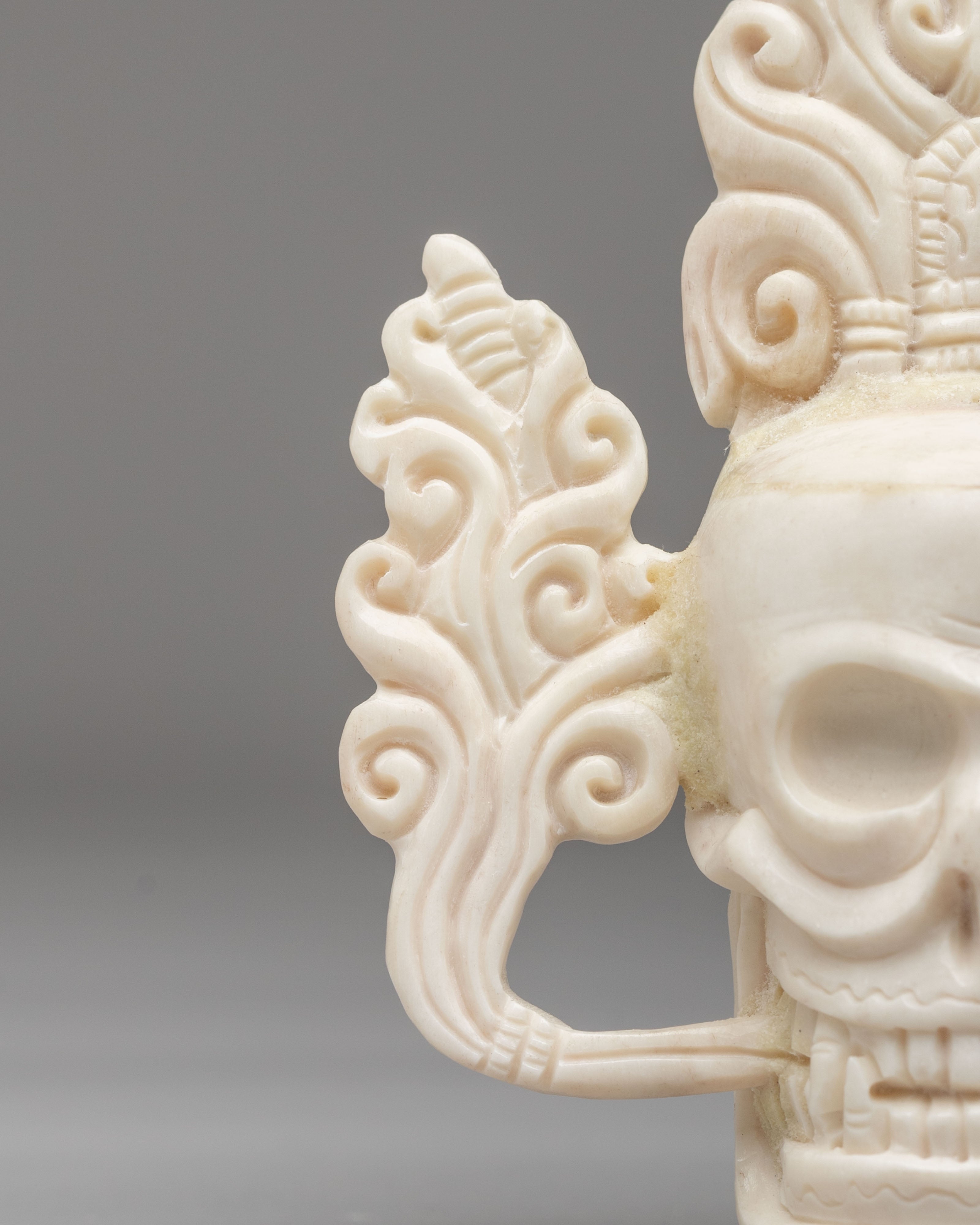 Himalayan Skull Head Set | Traditional Ritual Artifact