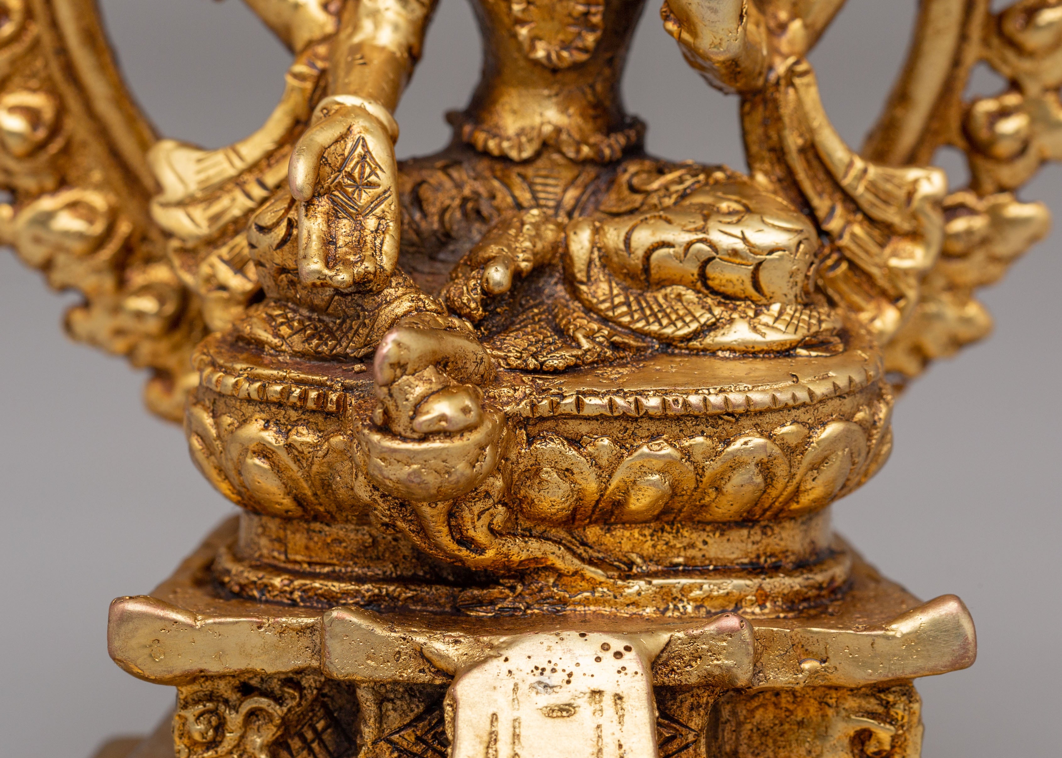 Sacred Laxmi Statue | Handcrafted Copper Statue of Goddess of Wealth and Prosperity