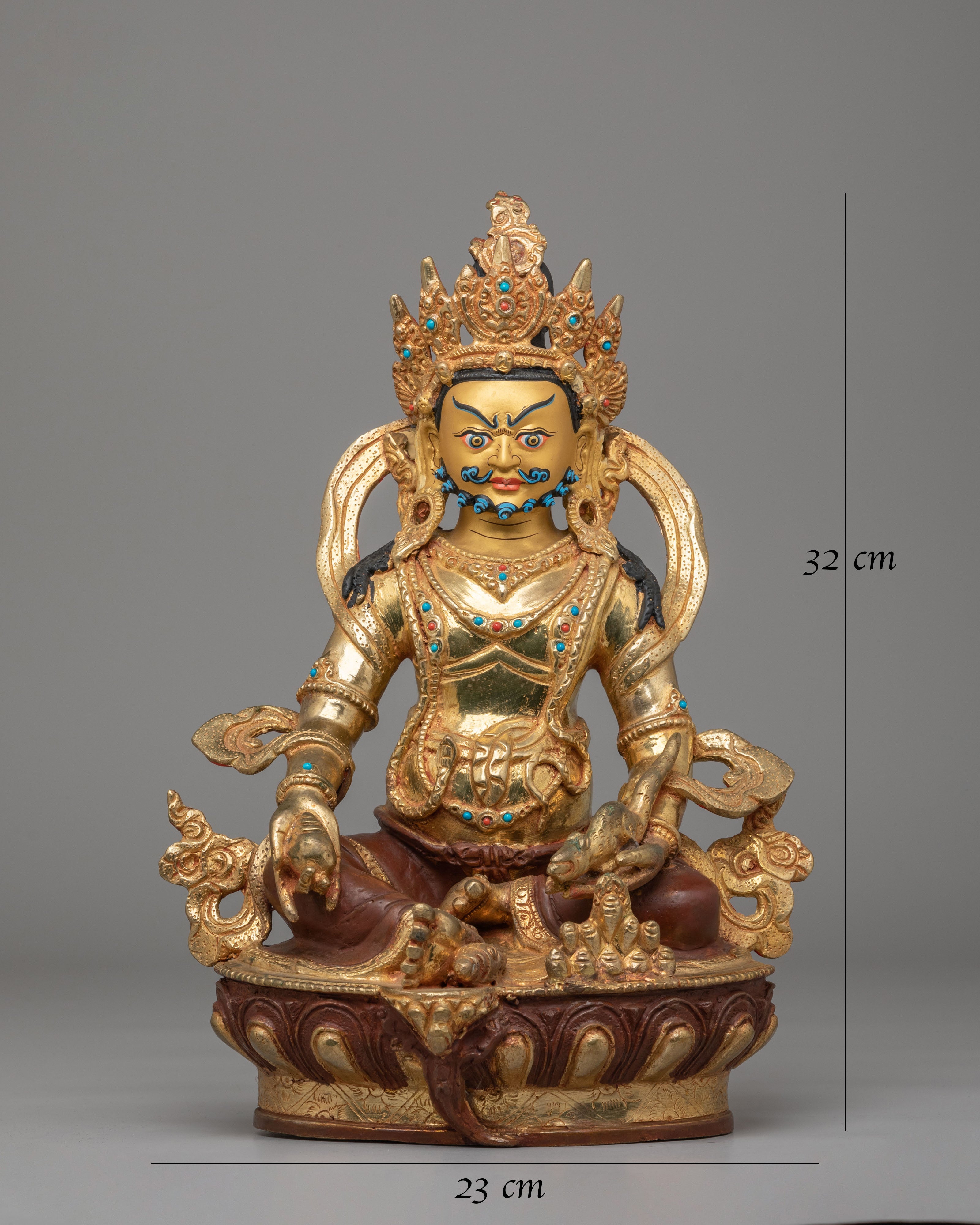 Sacred Buddhist Dzambhala Deity Statue | Symbol of Wealth and Abundance