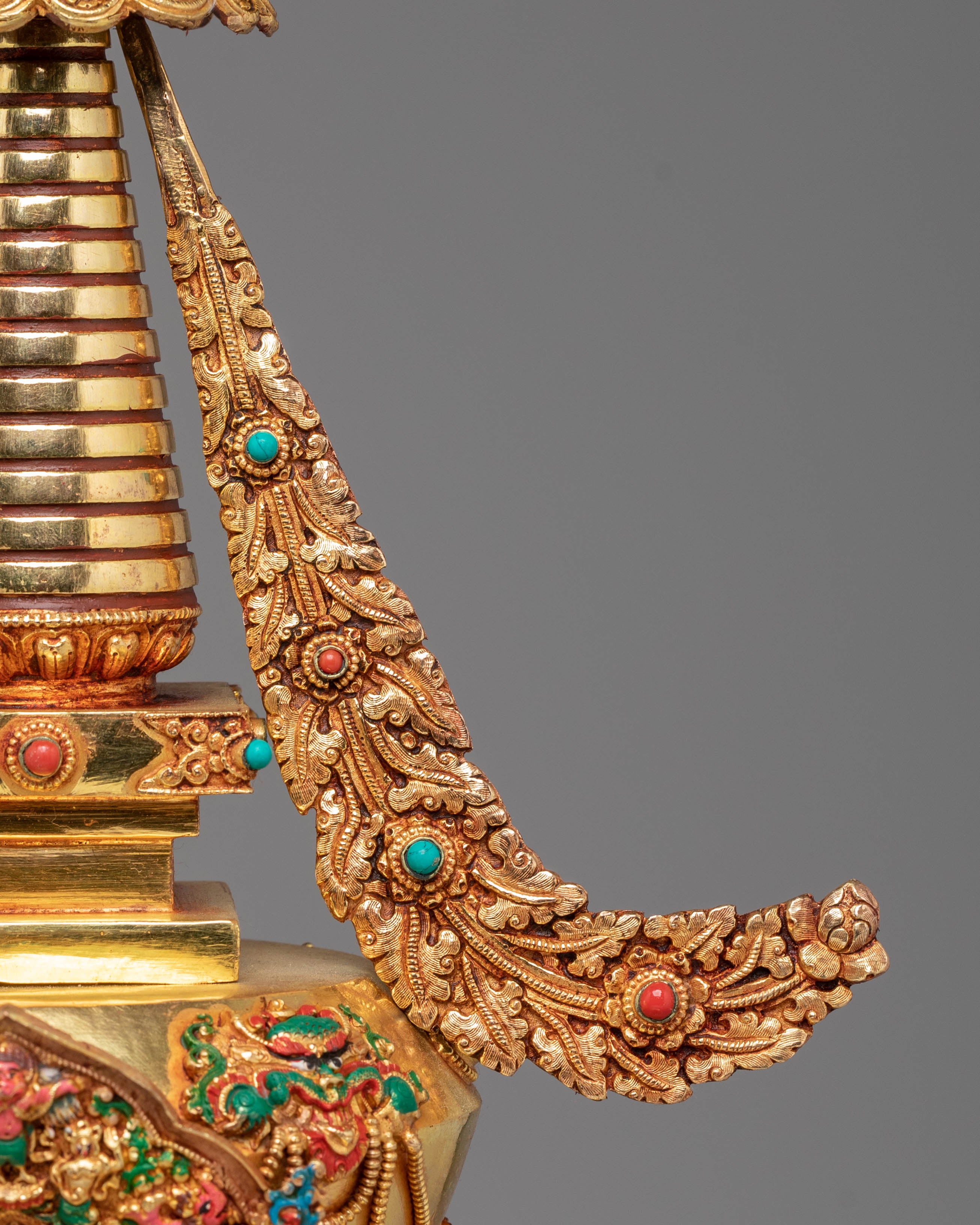 Golden Stupa for Ritual Use | Meditation & Altar Decor