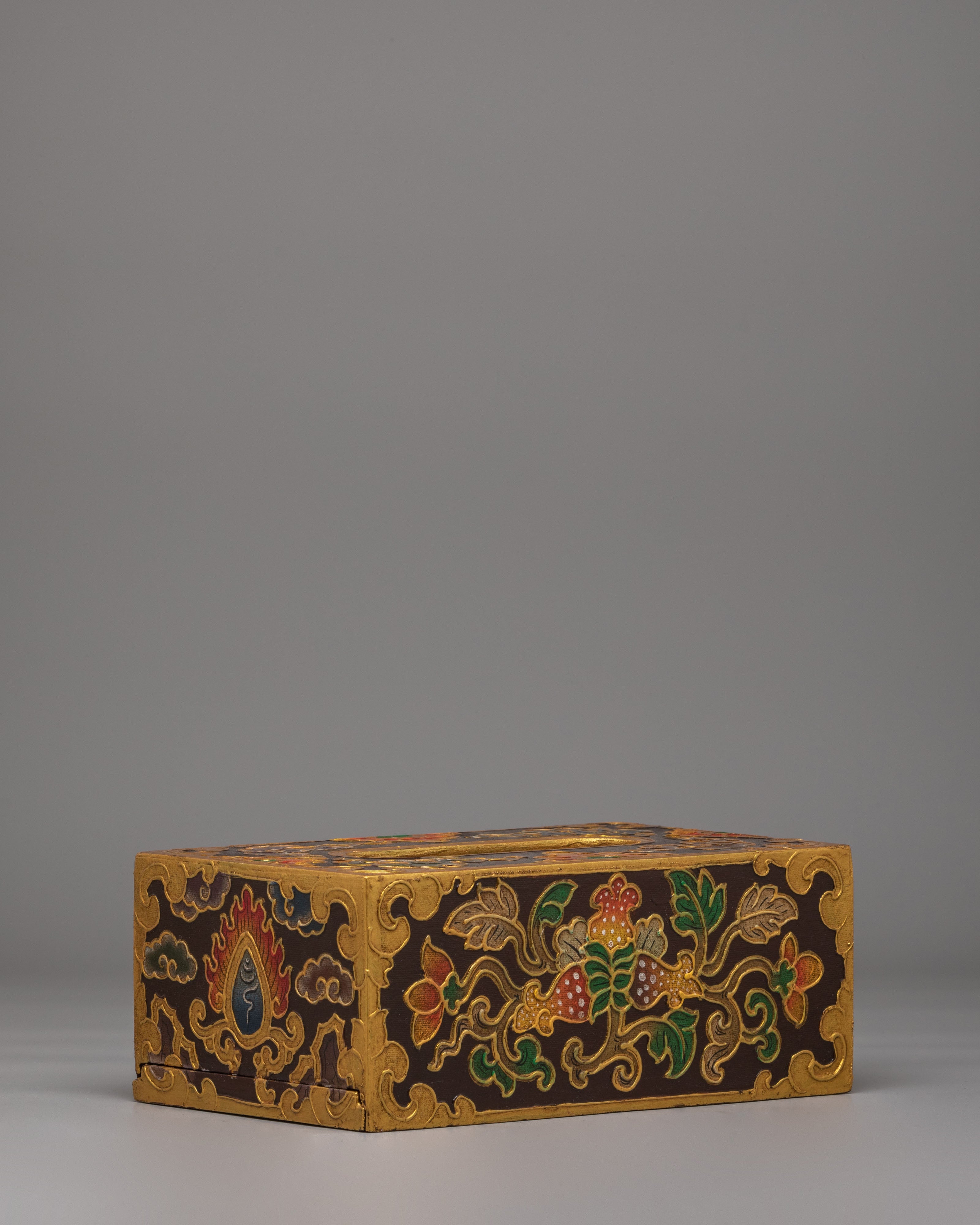 Himalayan Tissue Holder |  Floral Motif Tissue Box