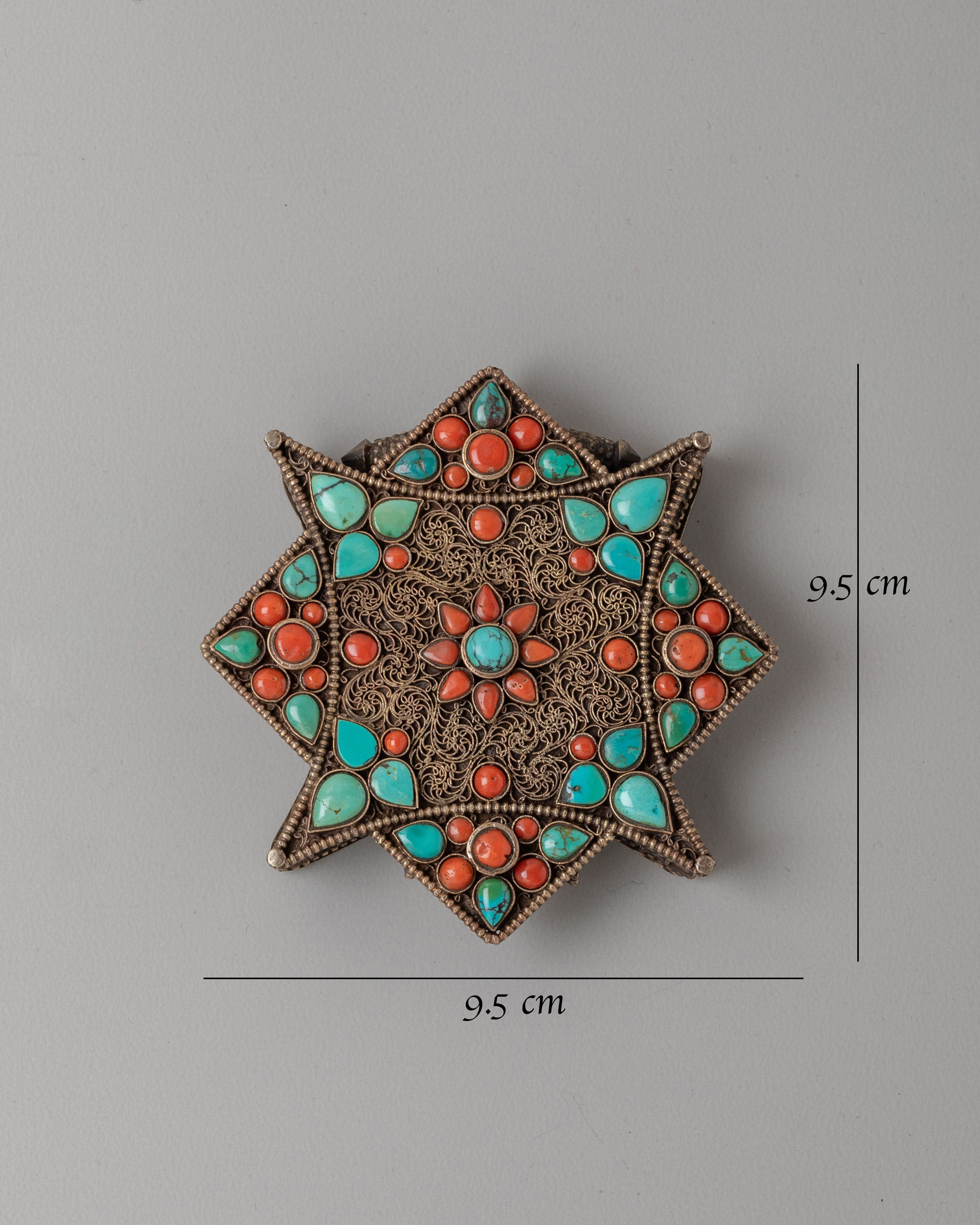 Buddhist Shrine Ghau Locket | Sacred Ghau Box for Meditation & Rituals