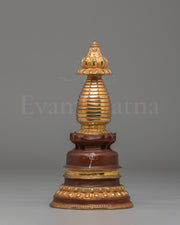 Sacred Gold Plated Kadampa Stupa   