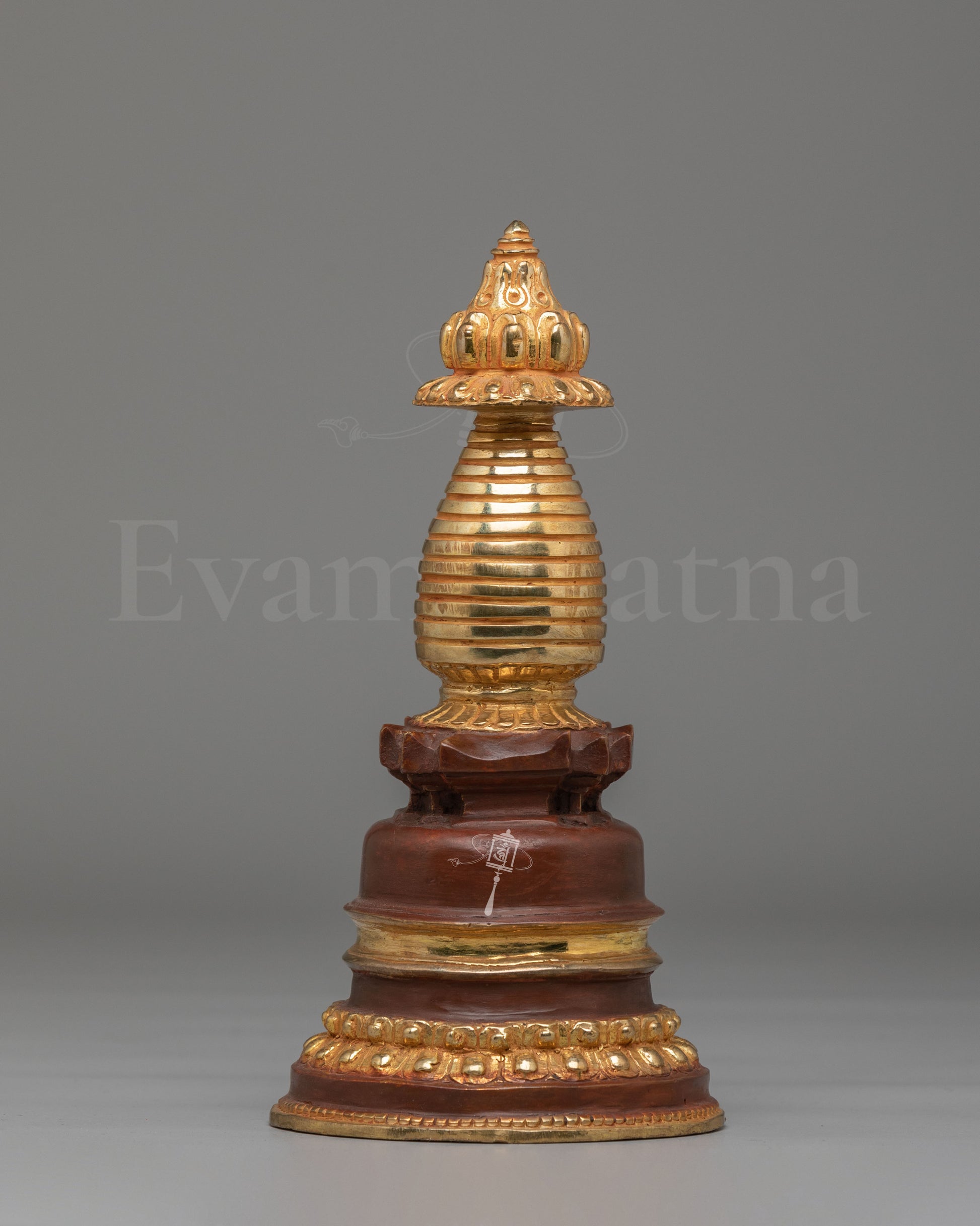 Sacred Gold Plated Kadampa Stupa   