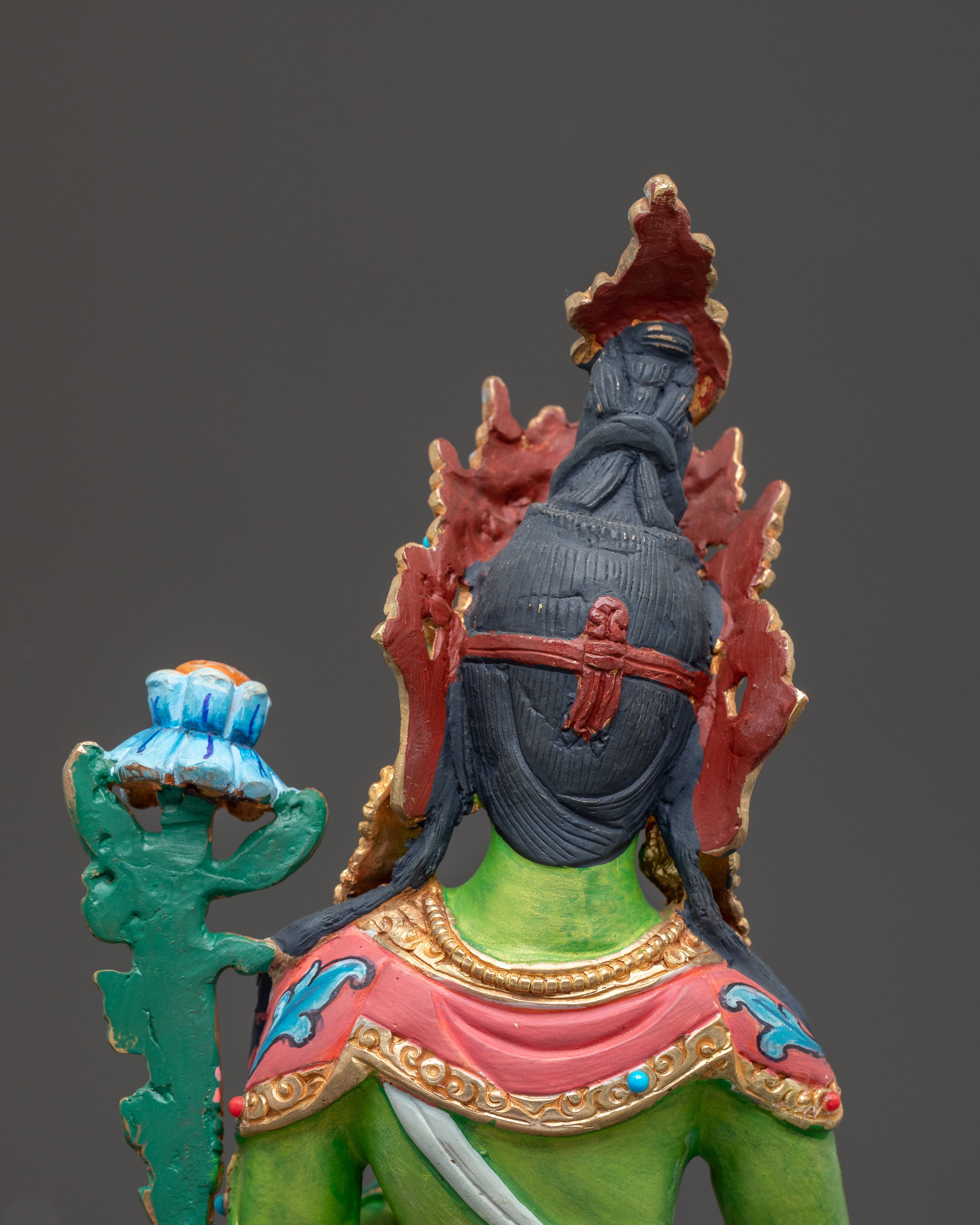 Himalayan Green Tara Deity Statue | Tibetan Goddess