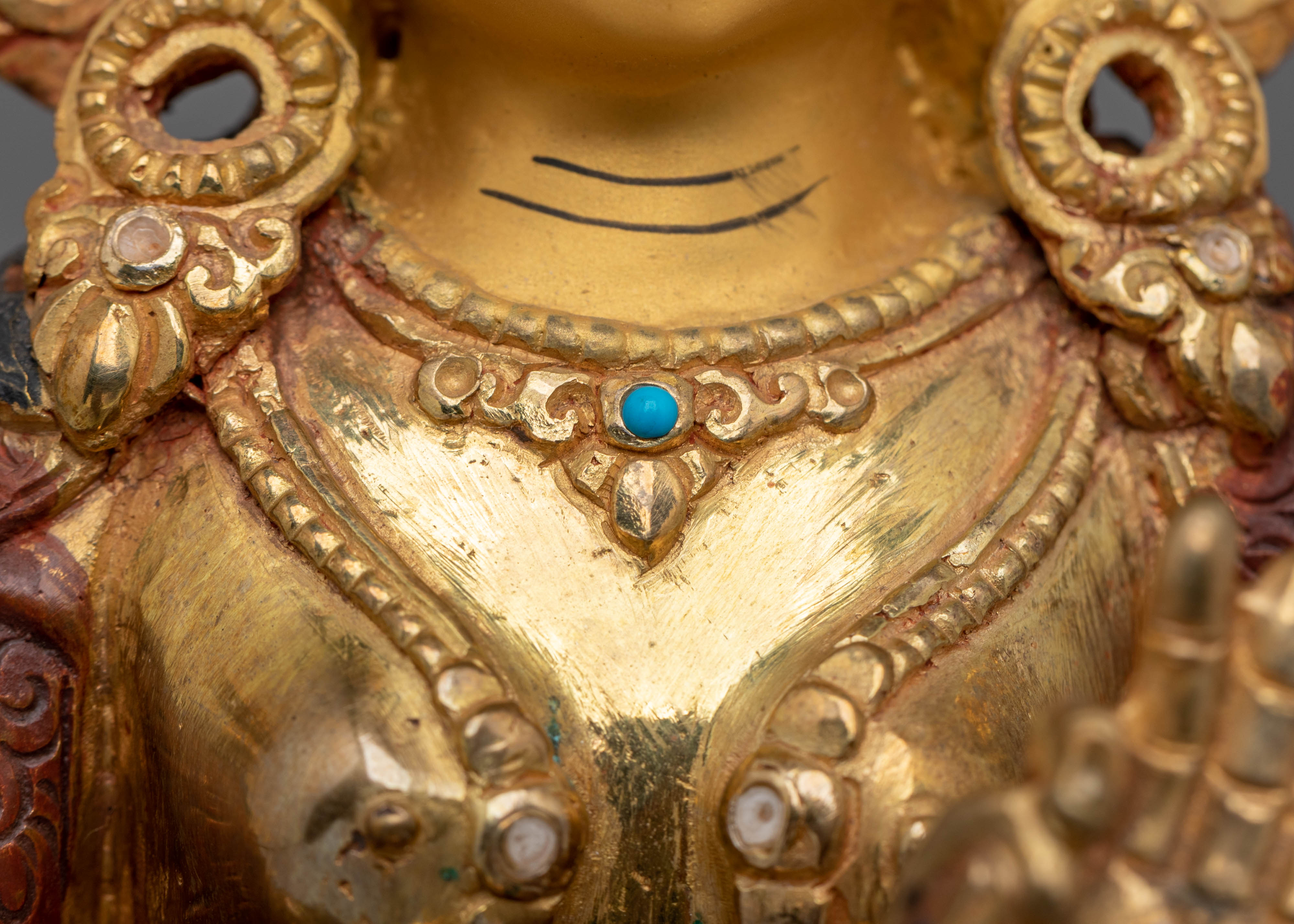 Traditional Tibetan Green Tara Statue | Handcrafted Goddess Sculpture for Meditation
