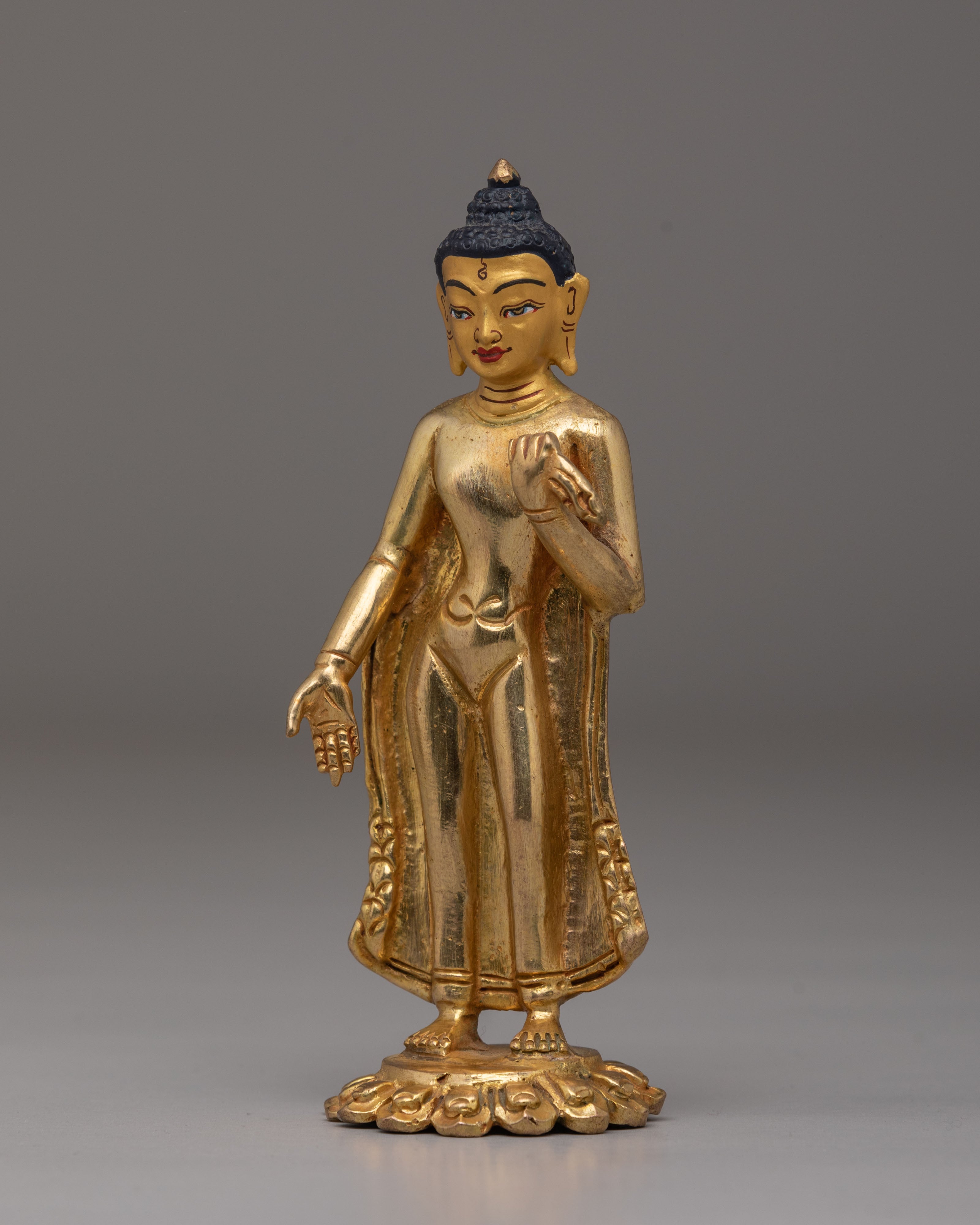 Handcrafted Copper Dipankara Statue | Sacred Tibetan Buddha