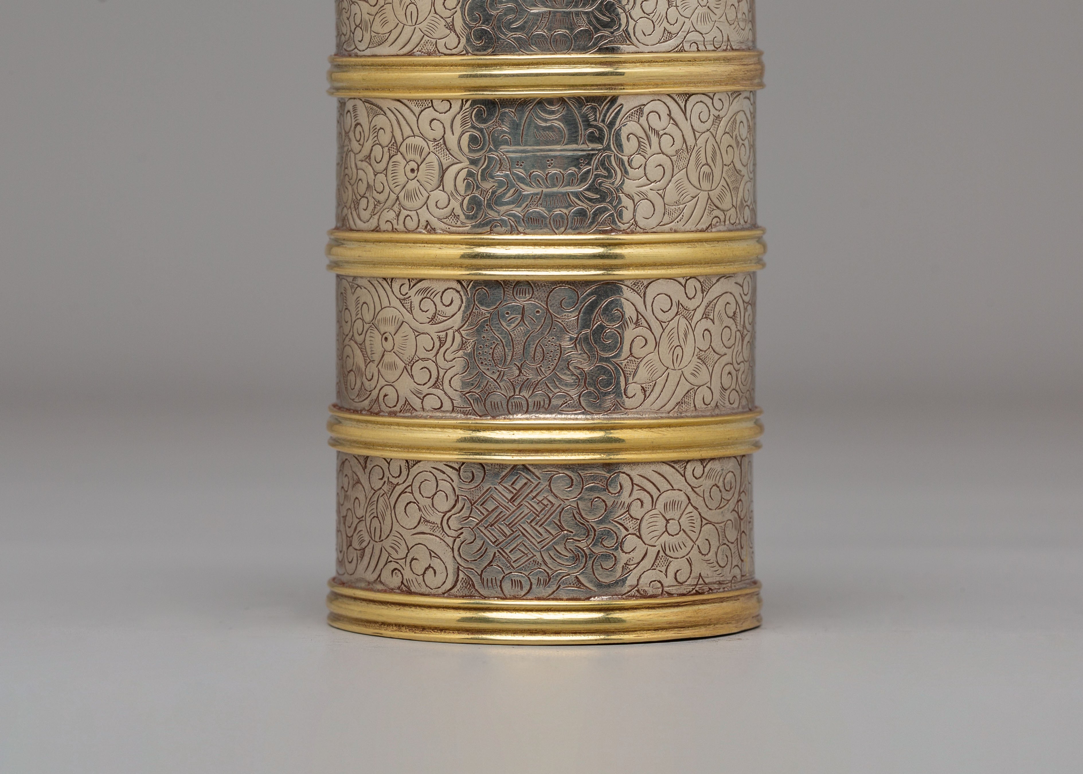 Himalayan Buddhist Altar Rice Pot | Sacred Ritual Offering Vessel