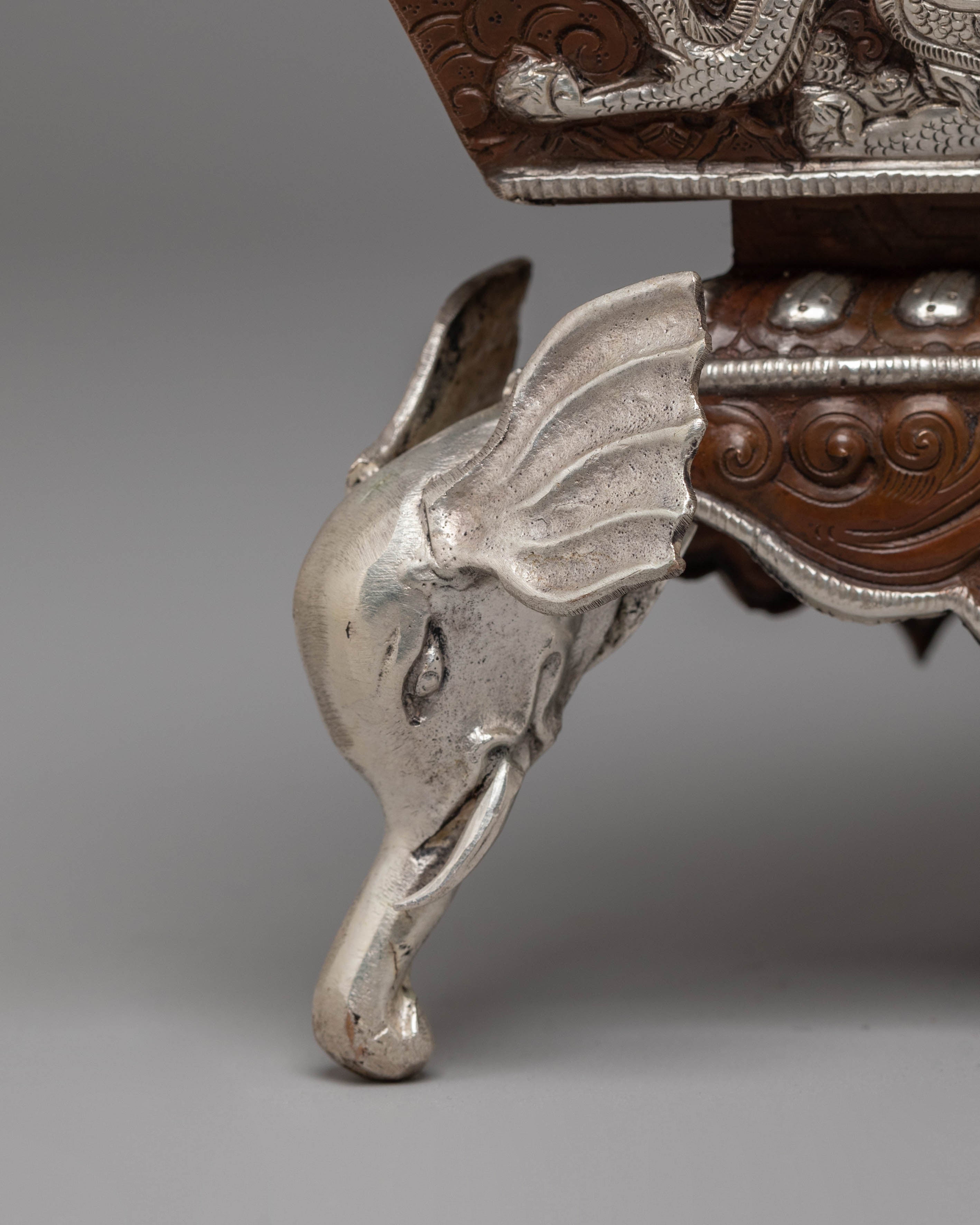Decorative Silver Plated Incense Burner | Handcrafted Copper Incense Holder