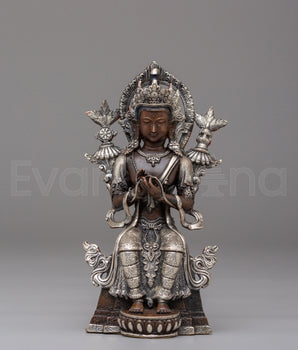 Handcrafted Maitreya Buddha Buddhist Statue
