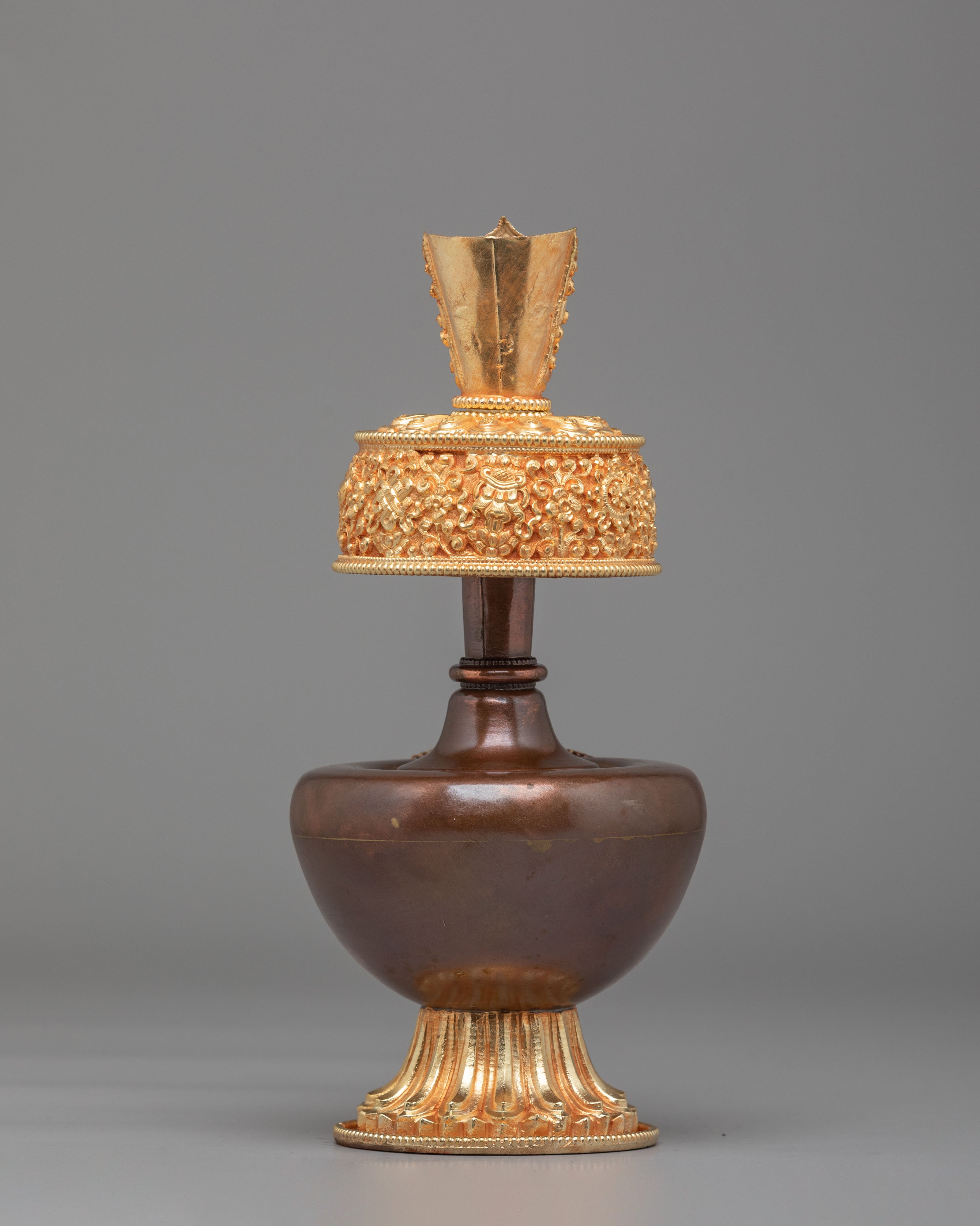 Handcrafted Tibetan Bhumba Offering Set | Ritual Water Vessels for Sacred Offerings
