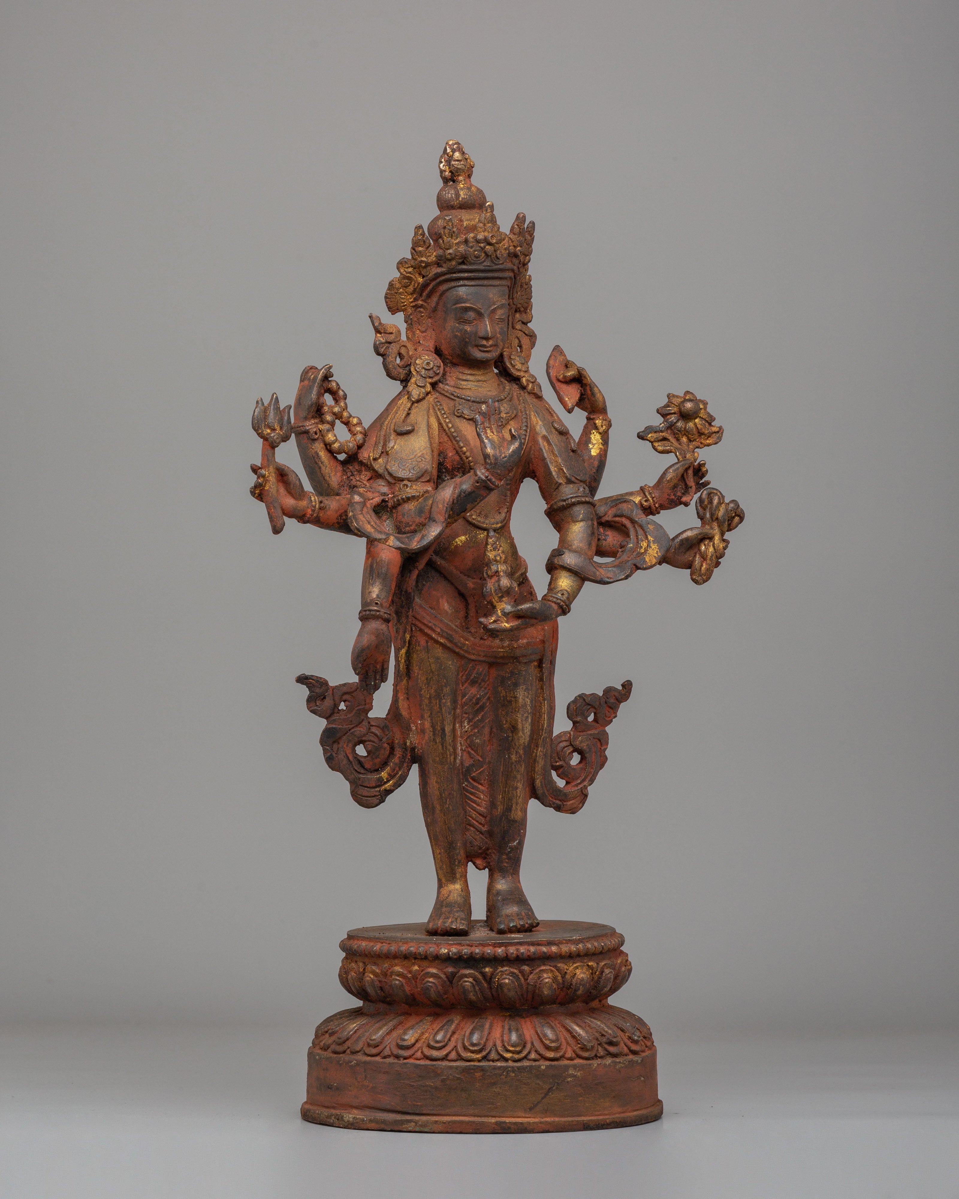 Buddhist Compassion Lokeshwor Statue | Handcrafted Avalokiteshvara Artwork