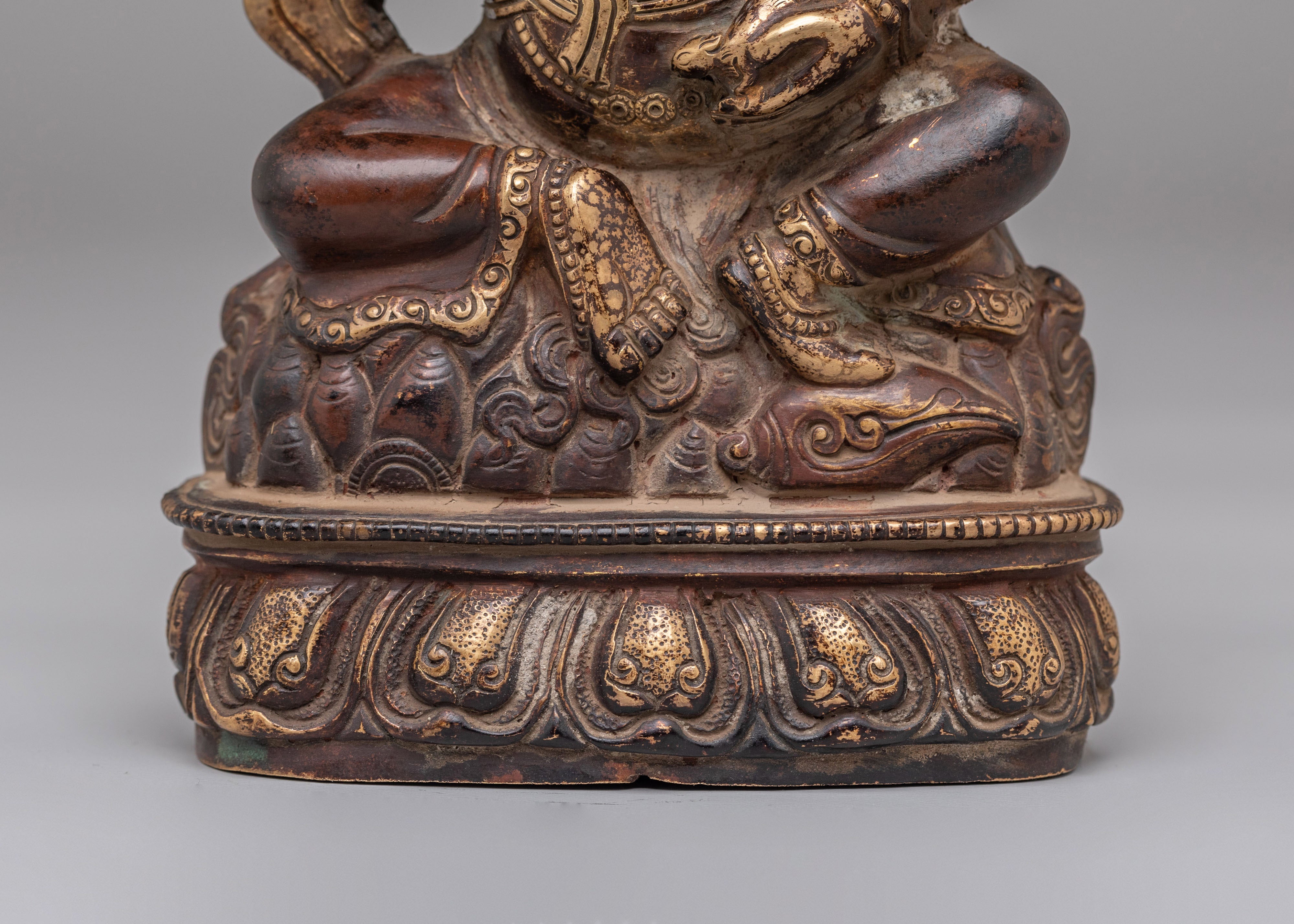 Sacred Dzambhala Statue Deity Statue | Spiritual Wealth and Protection Art