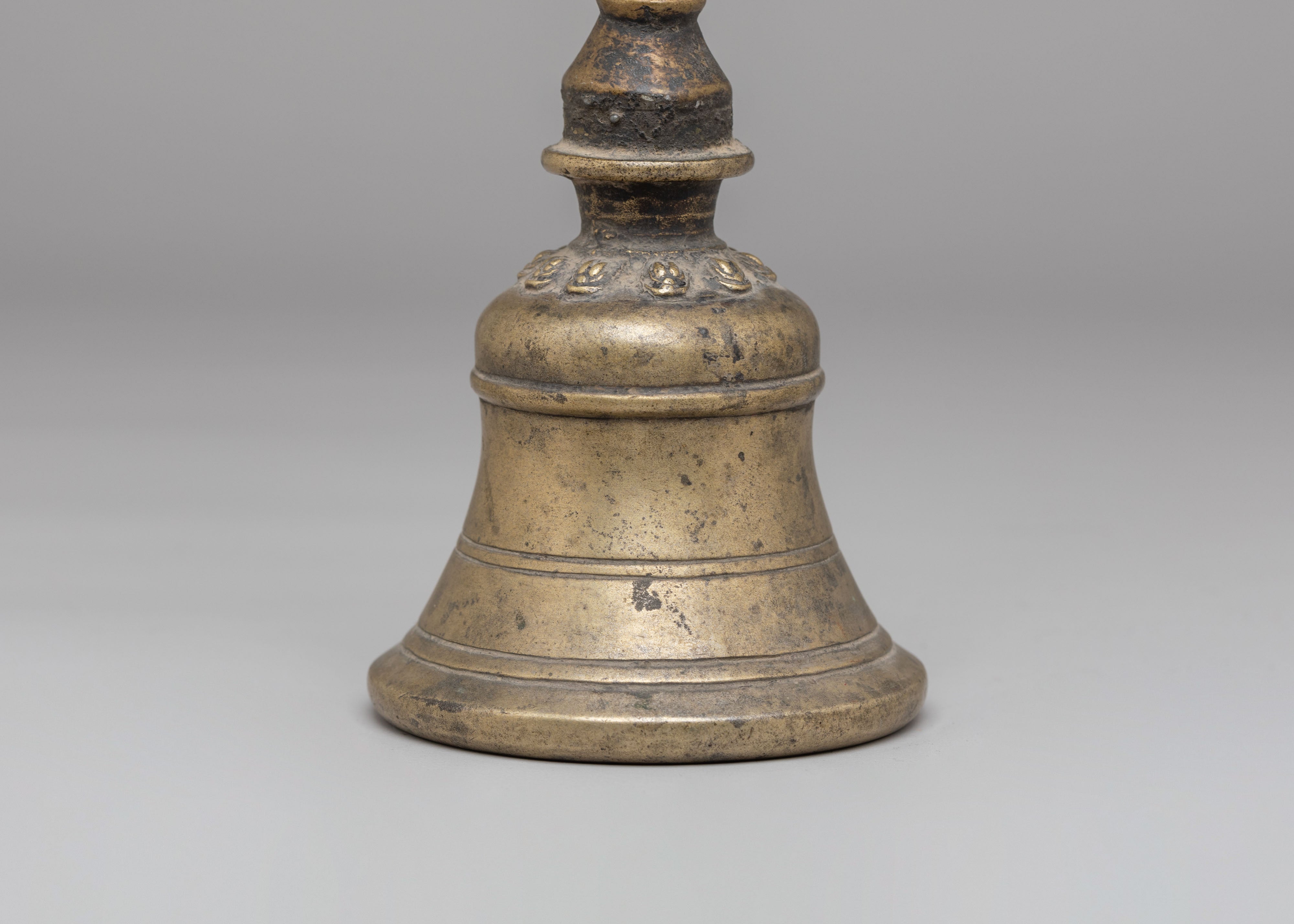 Handcrafted Antique Finish Bronze Bell | Tibetan Ritual Altar Bell