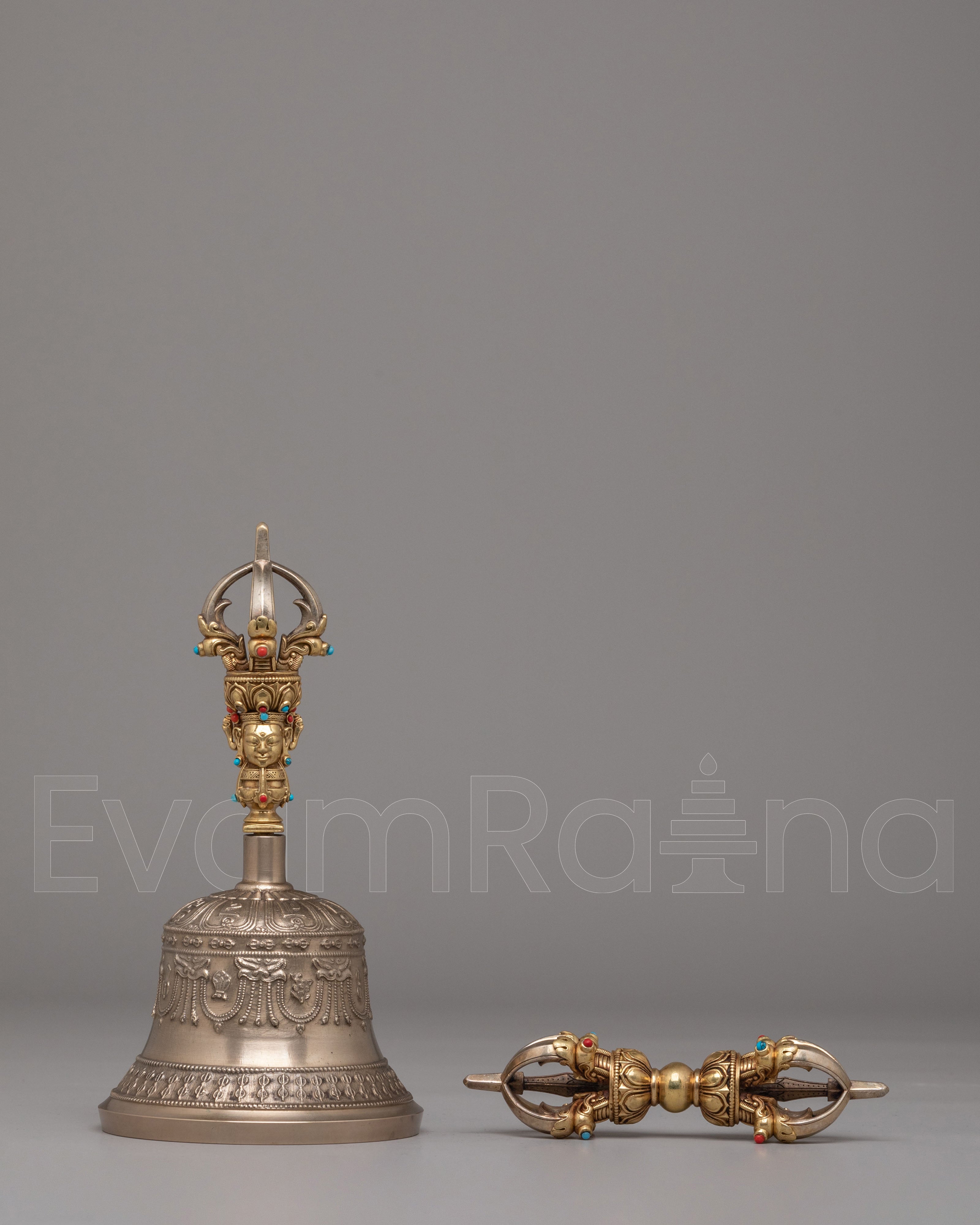 Sacred Ritual Bell and Vajra Set