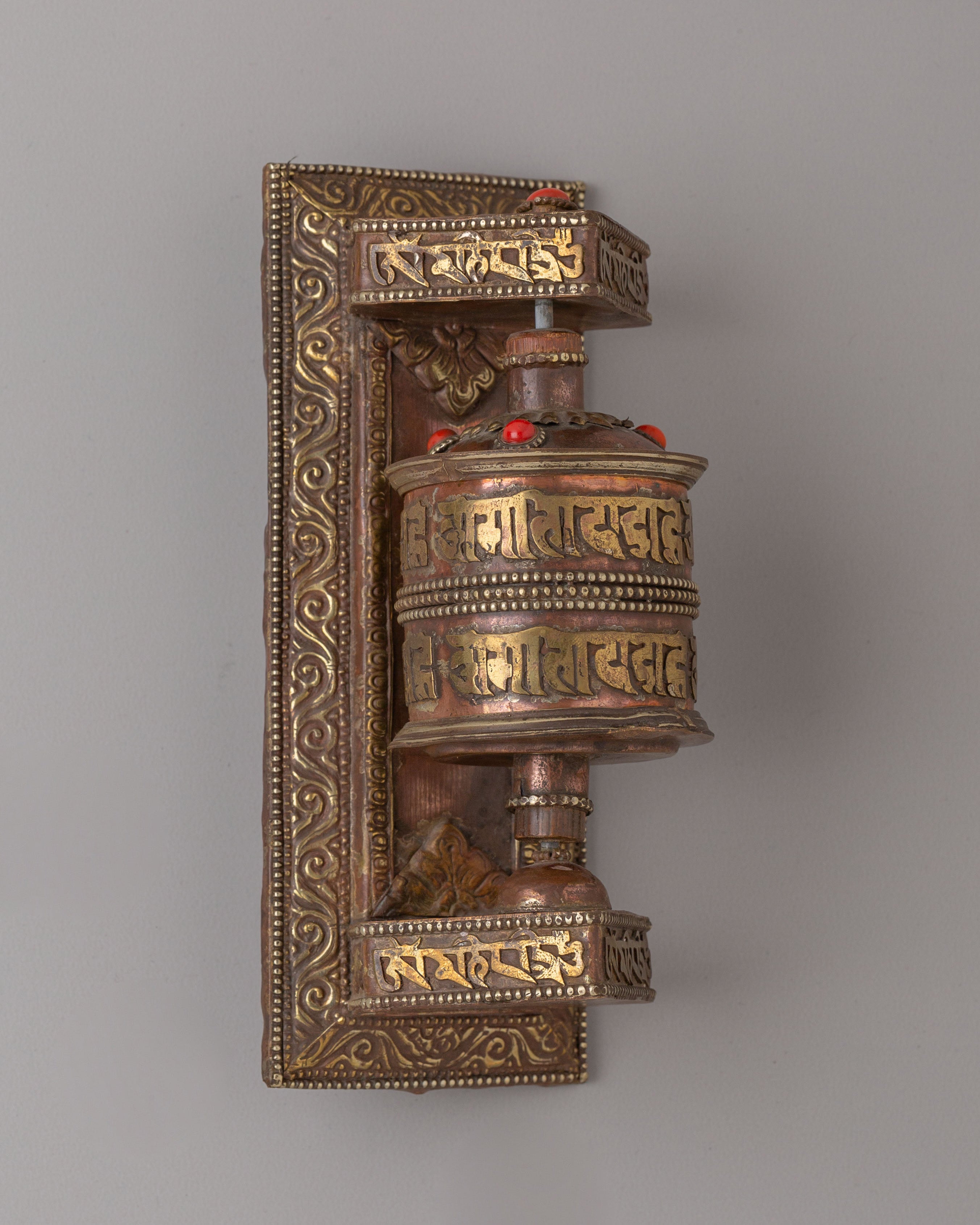 Himalayan Altar Prayer Wheel | Tibetan Meditation Decor