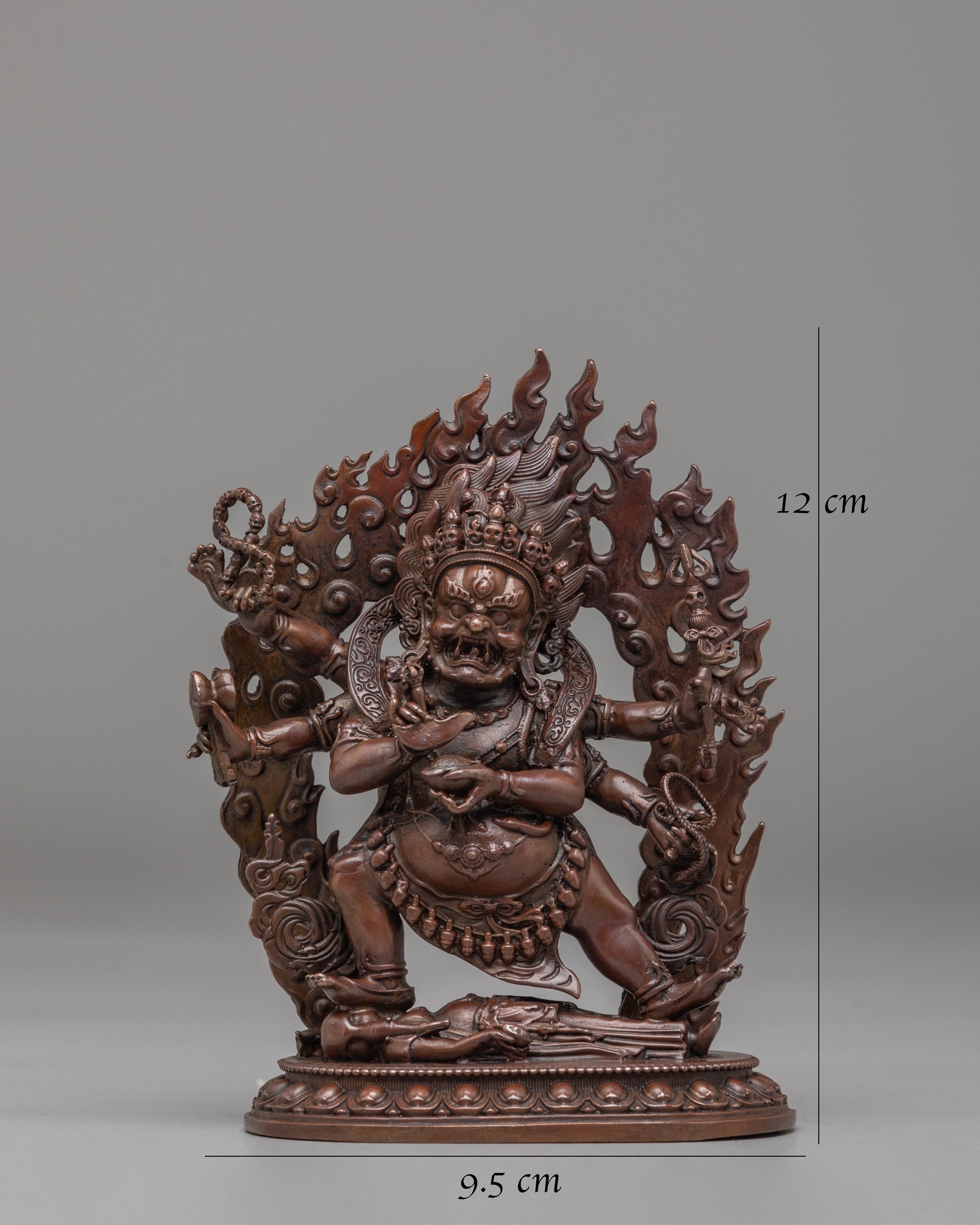 Six-Armed Mahakala Statue | Powerful Dharma Protector in Tibetan Buddhism