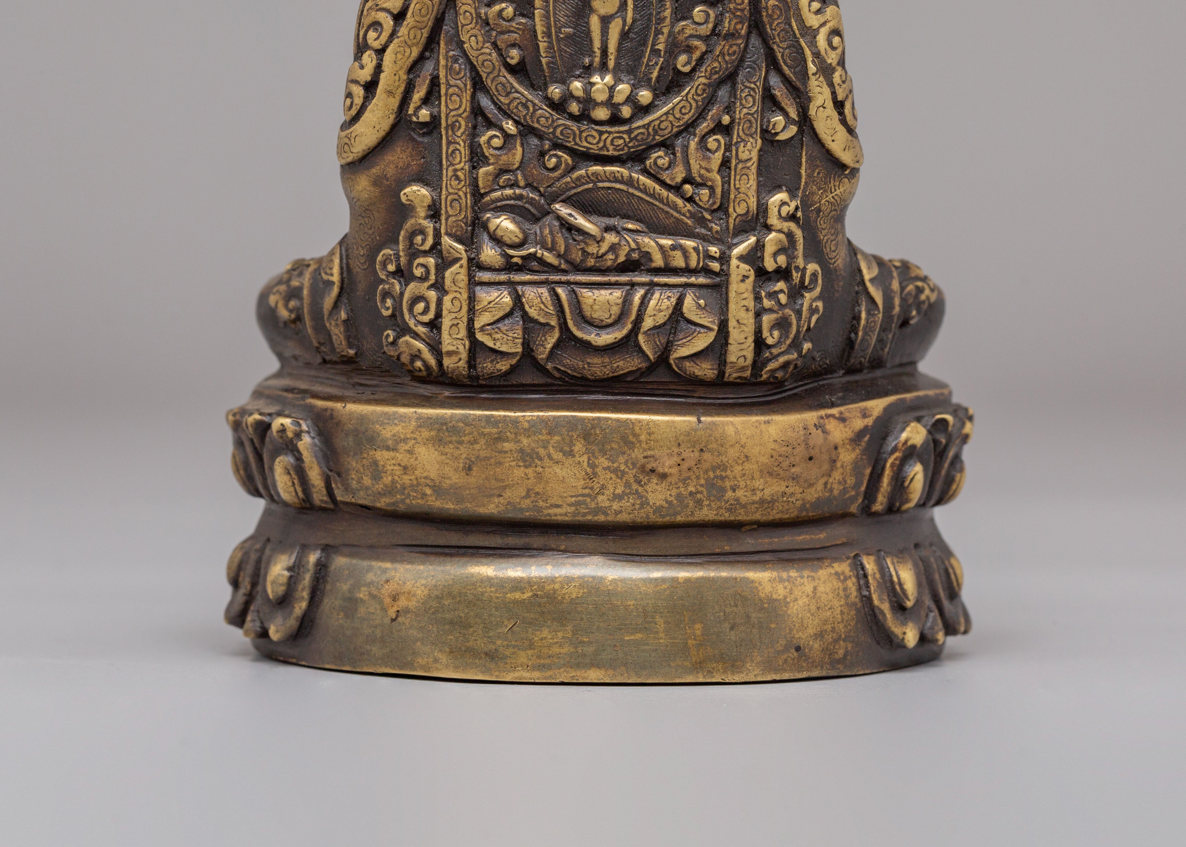 Tibetan Amitabha Buddha Sculpture | Sacred Symbol of Compassion & Enlightenment